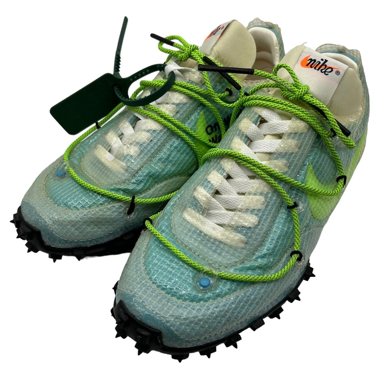 Off-White×Nike(オフホワイト×ナイキ) WMNS Waffle Racer "Vivid Sky" ワッフルレーサー CD8180-400 SIZE 24.5cm ヴィヴィッドブルー