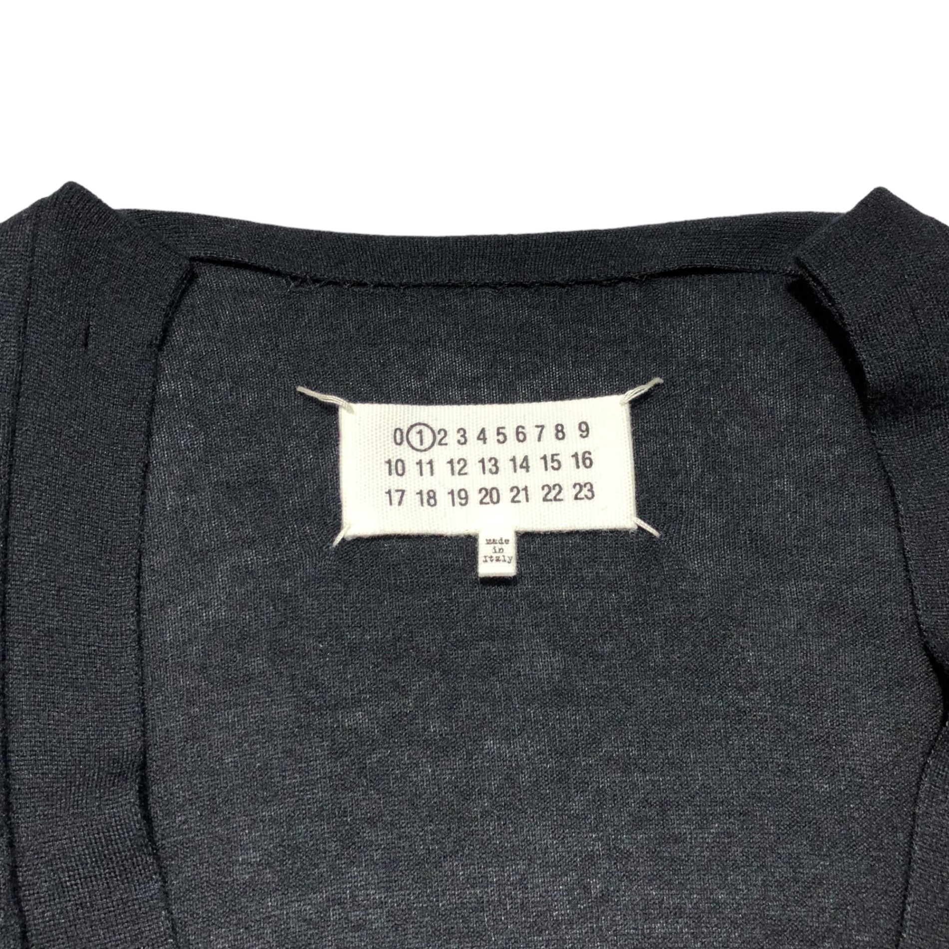 MAISON MARGIELA(メゾンマルジェラ) 15SS rayon wool cardigan レーヨンウールカーディガン S51HA0564 S15179 S ブラック