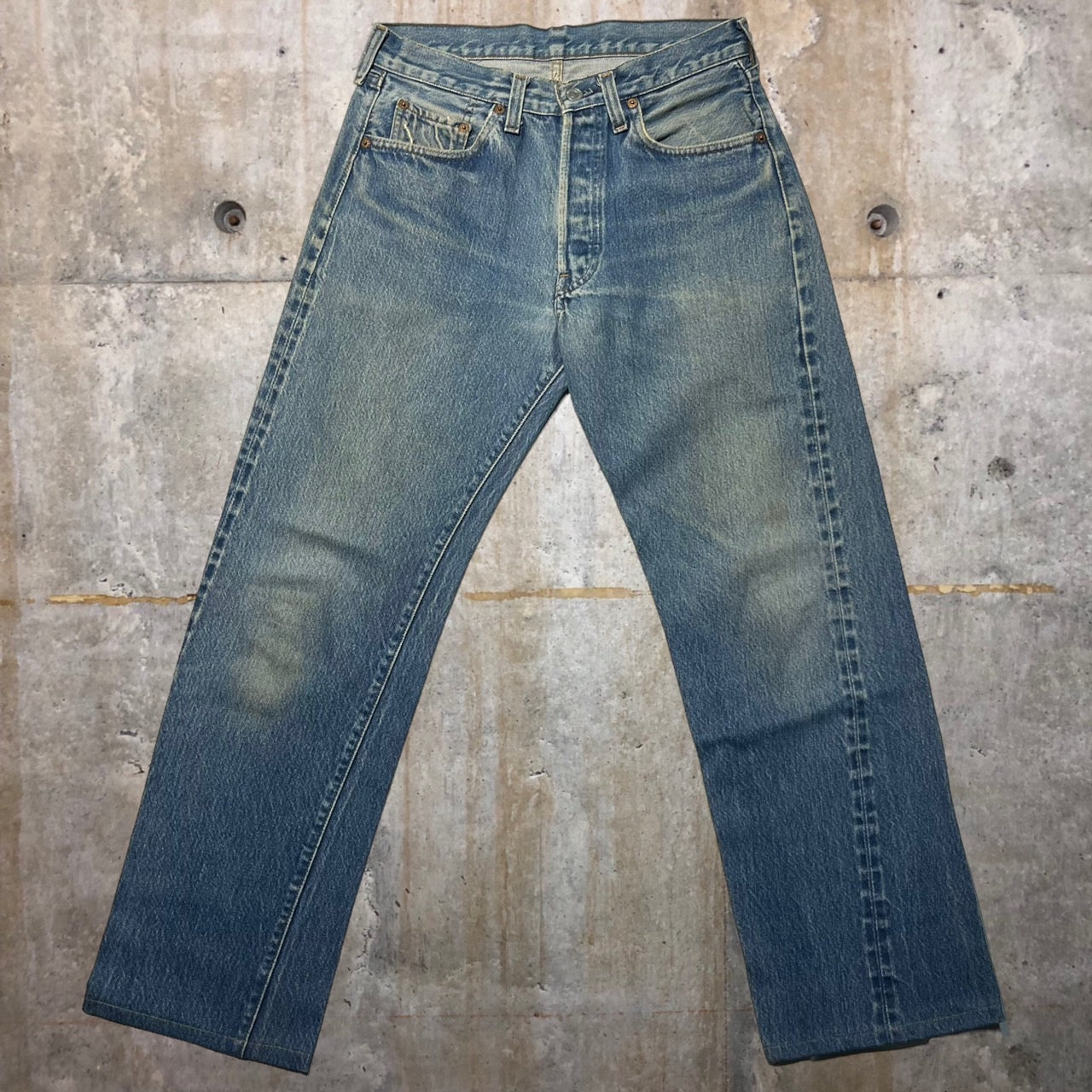 Levi's(リーバイス) 80's 501ストレートデニムパンツ 30 ブルー リサイズ 83年製造 バレンシア工場