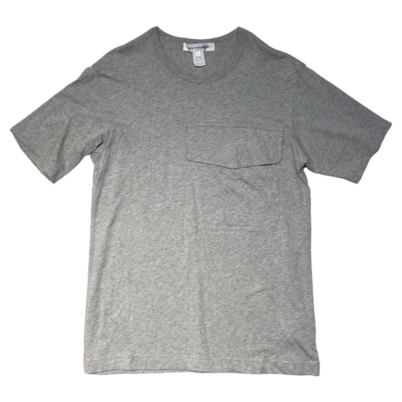 COMME des GARCONS SHIRT(コムデギャルソンシャツ) big pocket cotton t-shirt ビッグ ポケット コットン Tシャツ FG-T008 L ライトグレー フランス製
