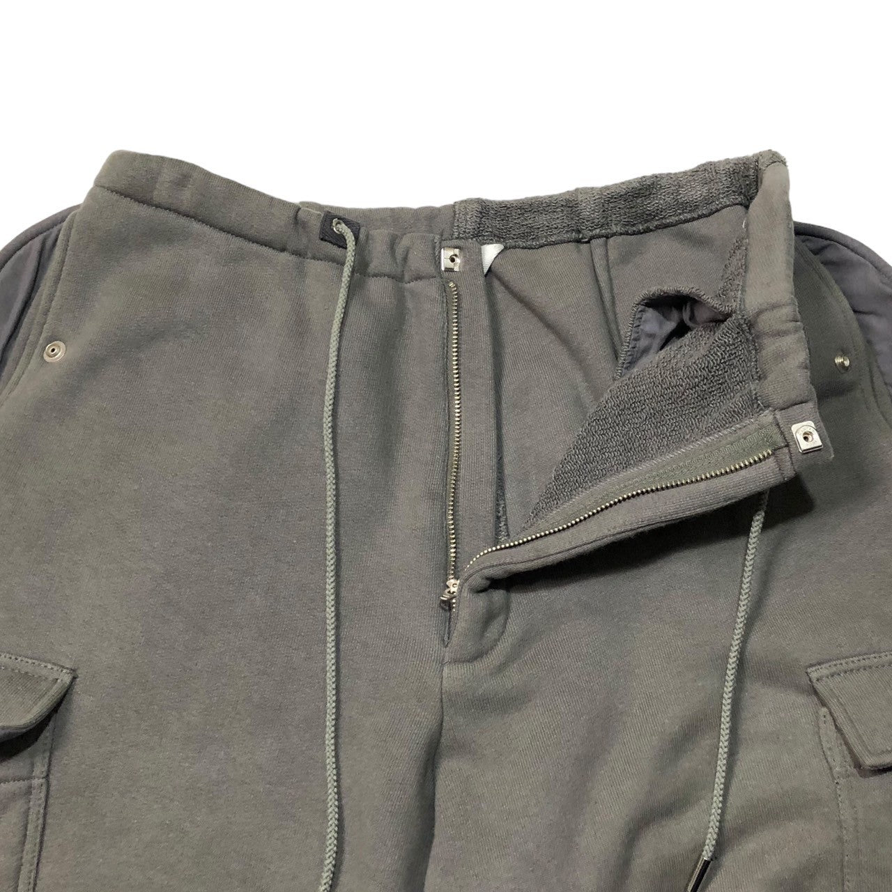 Name.(ネーム) 22AW ASYMMETRIC SWEAT CARGO PANTS アシンメトリー スウェット カーゴパンツ NMPT-22AW-008 SIZE 1(S) グレー