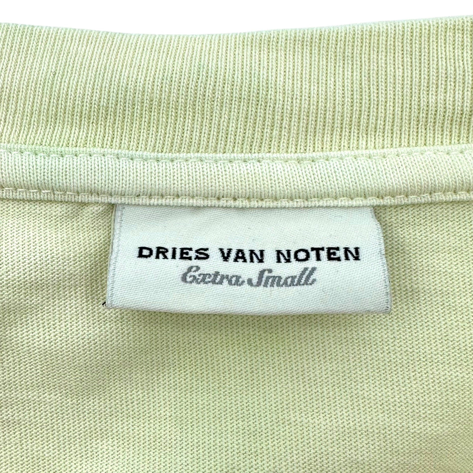 DRIES VAN NOTEN(ドリスヴァンノッテン) 23SS Harvey Gradient Big Size T-Shirt ハーヴィー グラデーション ビッグサイズ Tシャツ 011174-6625 XS(実寸XL程度) イエロー×グリーン 国内代理店タグ無し(セレクトショップ購入品)