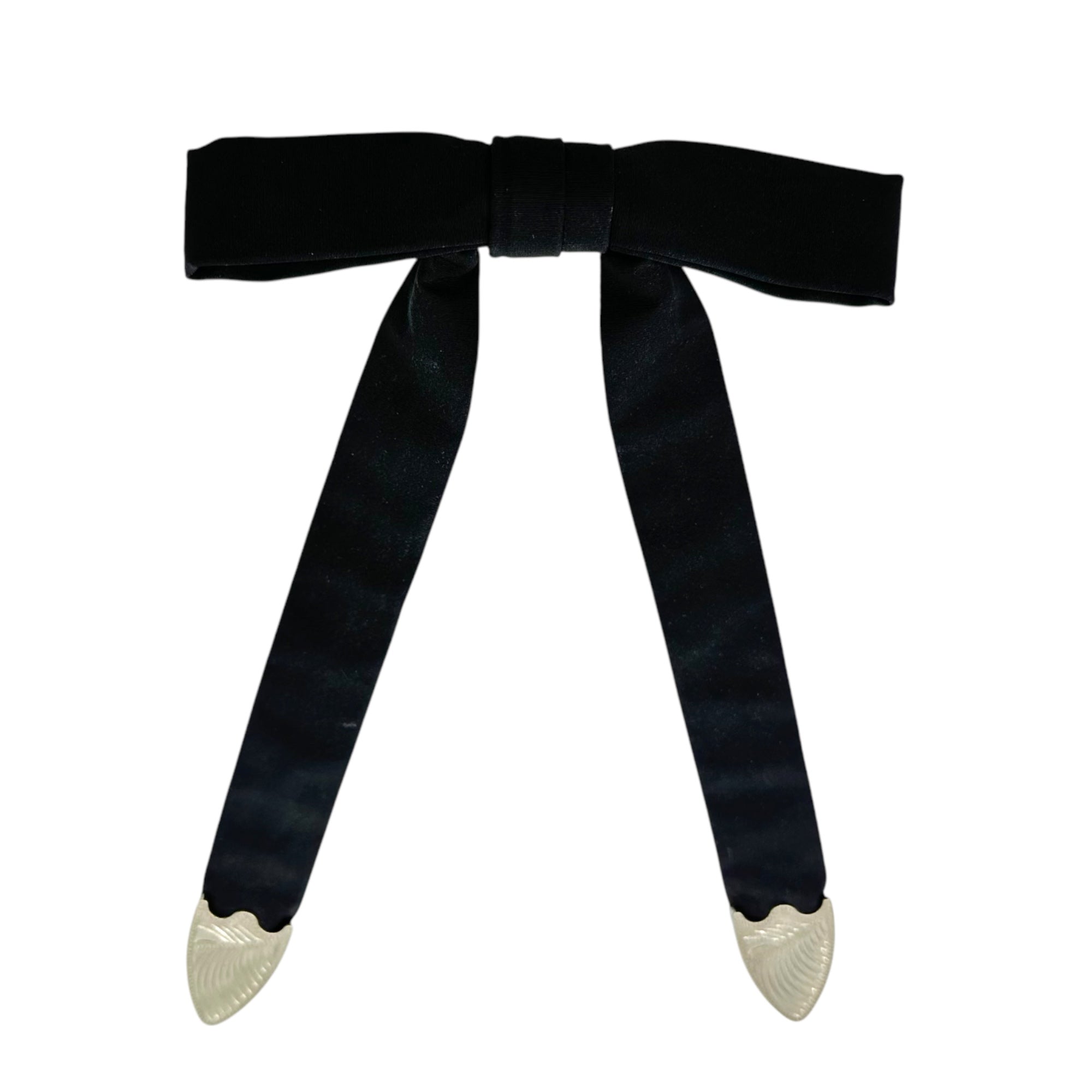 TOGA ARCHIVES(トーガ アーカイブス) Metal ribbon tie メタル リボン タイ TZ251-AC999 ブラック 蝶ネクタイ