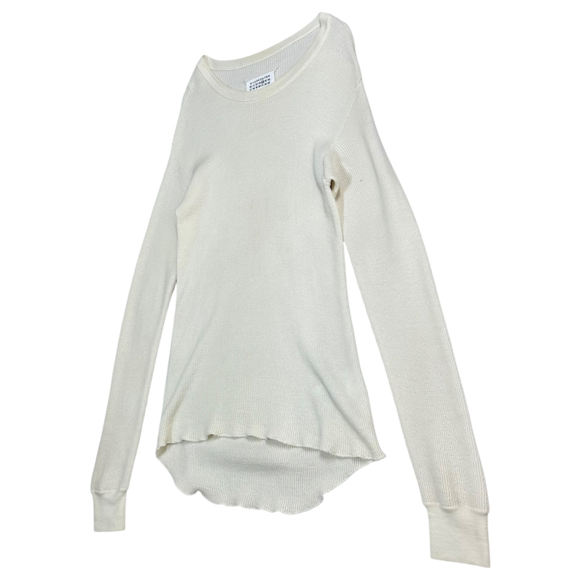MAISON MARGIELA(メゾンマルジェラ) 18SS Off-white Thermal Sweater オフホワイト サーマル ニット セーター S50HA0766 S16216 S オフホワイト ⑭ライン