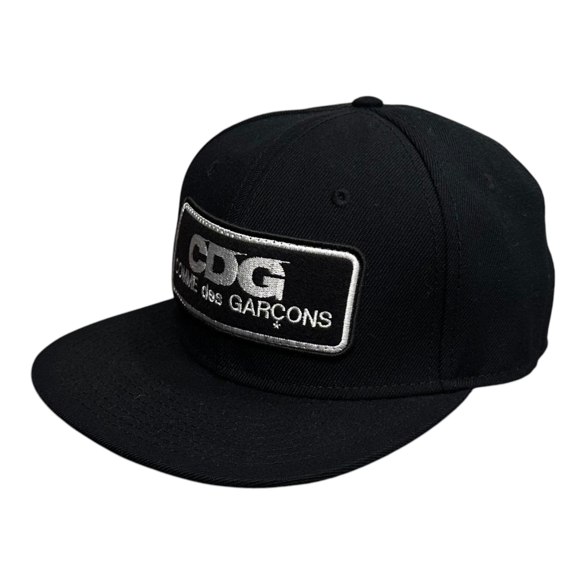 CDG COMME des GARCONS(シーディージーコムデギャルソン) Logo baseball cap ロゴ ベースボール キャップ ブラック×ホワイト