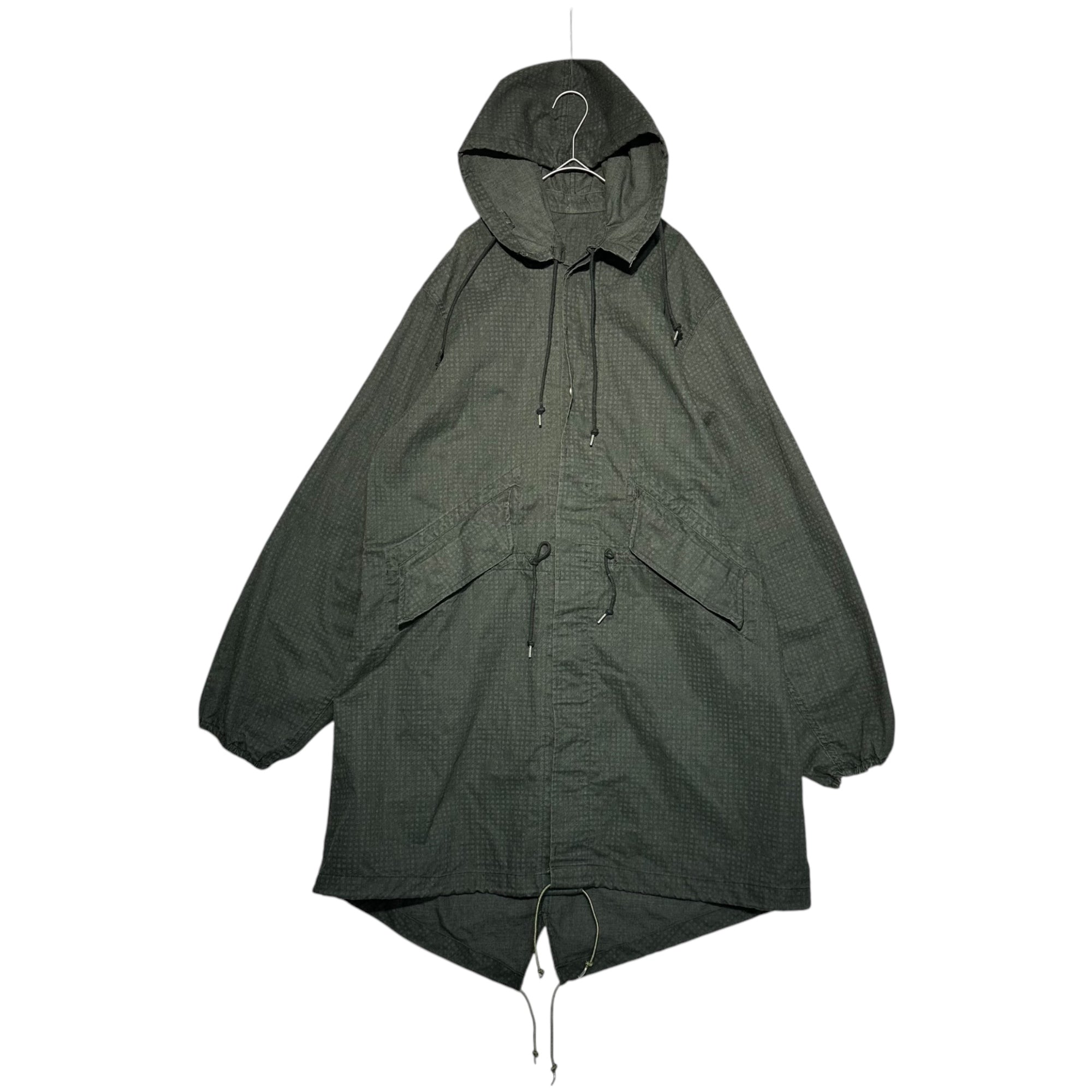 US ARMY(アメリカ軍) 80's night desert camo fishtail hoodie ナイトデザートカモ フィッシュテール パーカー 8415-01-102-6280 MEDIUM ダークグリーン モッズ コート 80年代