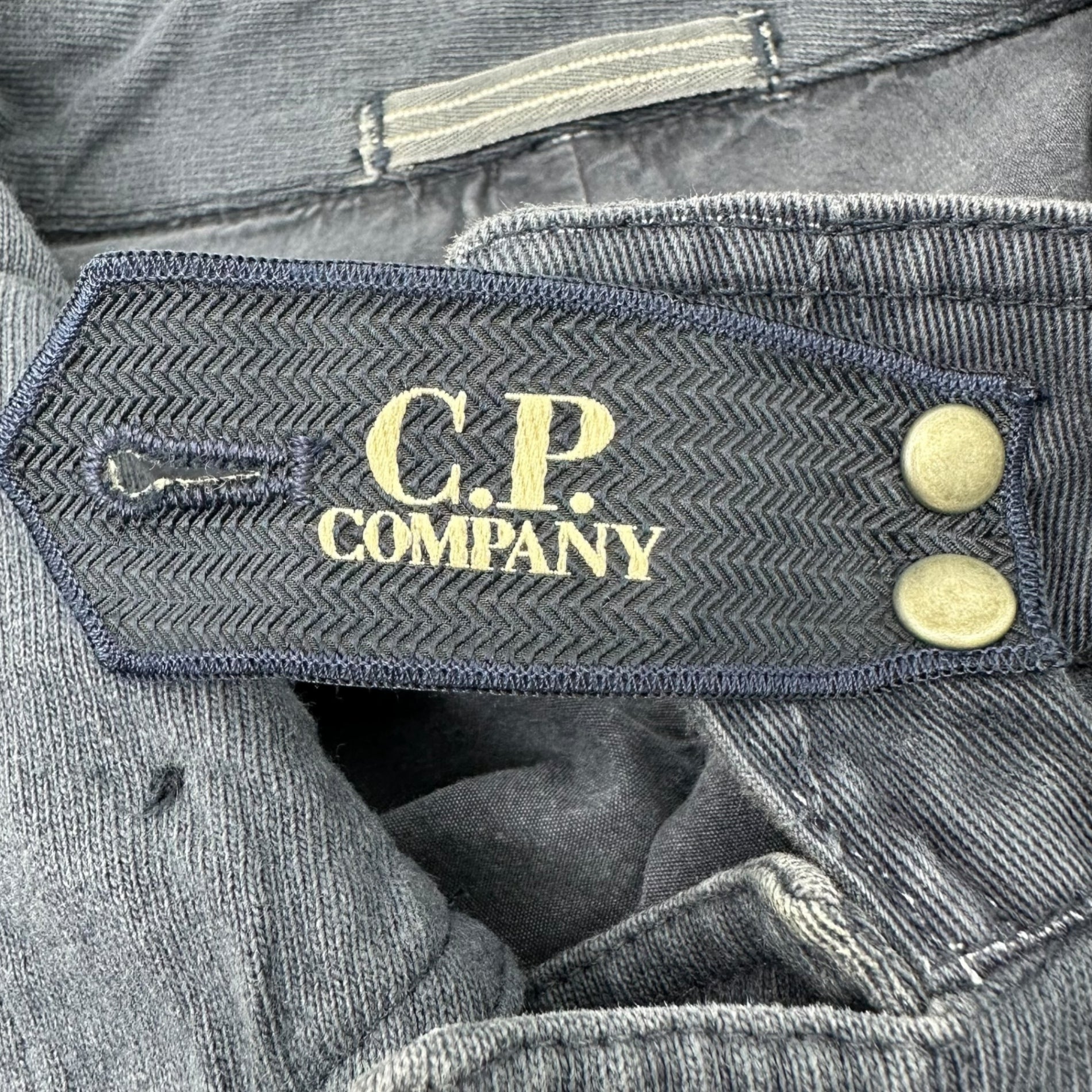 C.P.COMPANY(シーピーカンパニー) 2010~'s sweatshirt coverall jacket chinstrap logo スウェット カバーオール ジャケット チンストラップ ロゴ M ネイビー