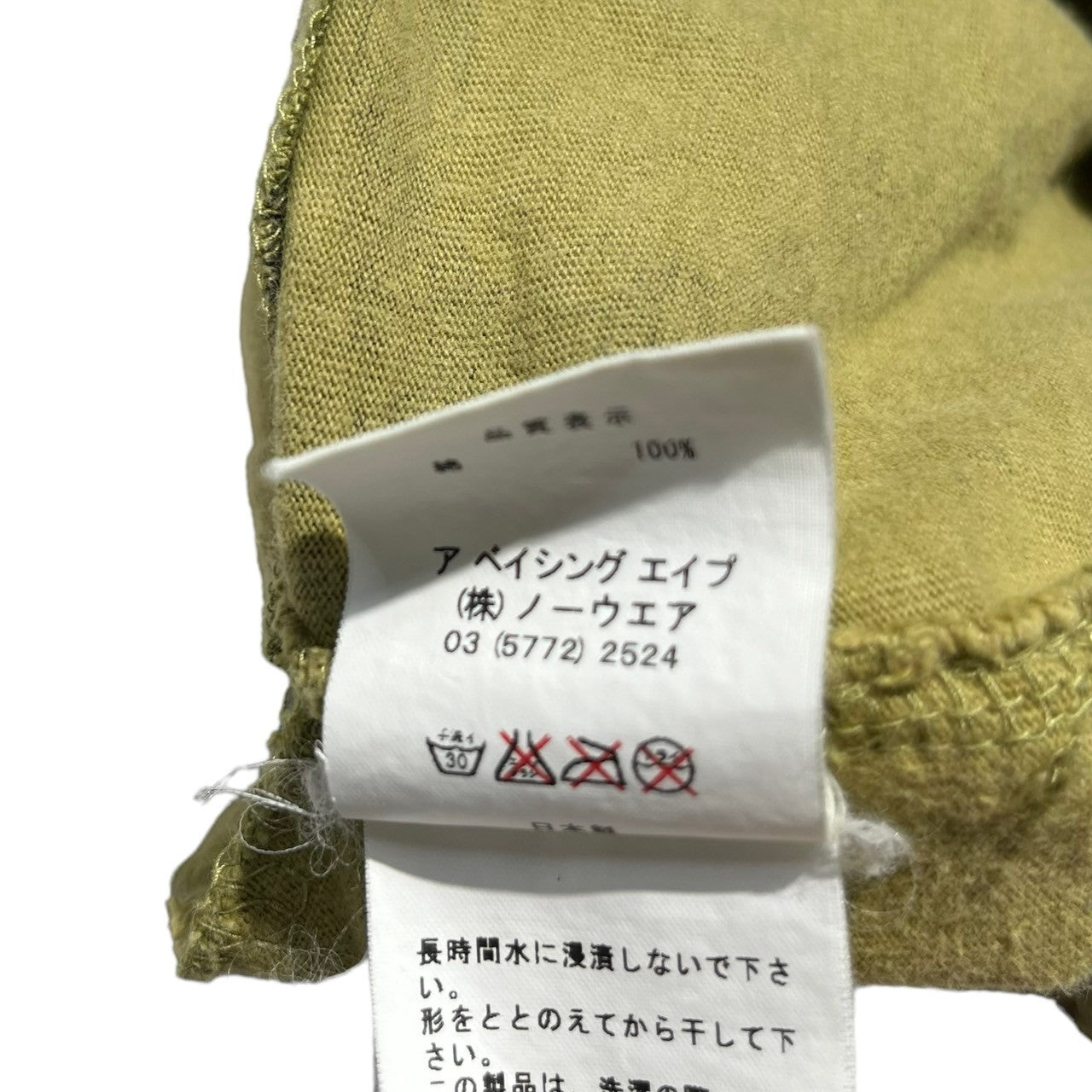 A BATHING APE(アベイシングエイプ) 00's camo sweat cargo shorts カモフラ スウェット カーゴショーツ M カーキ