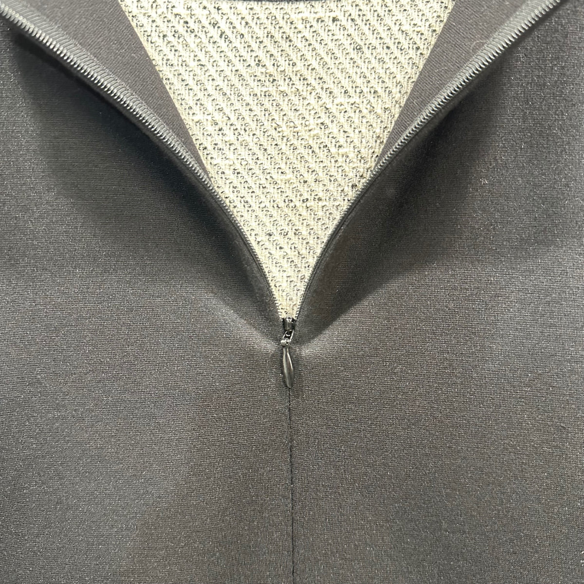 LANVIN en Bleu(ランバンオンブルー) S/S Tweed Panel Dress ツイード 切替 半袖 ワンピース 3776325 38 ホワイト