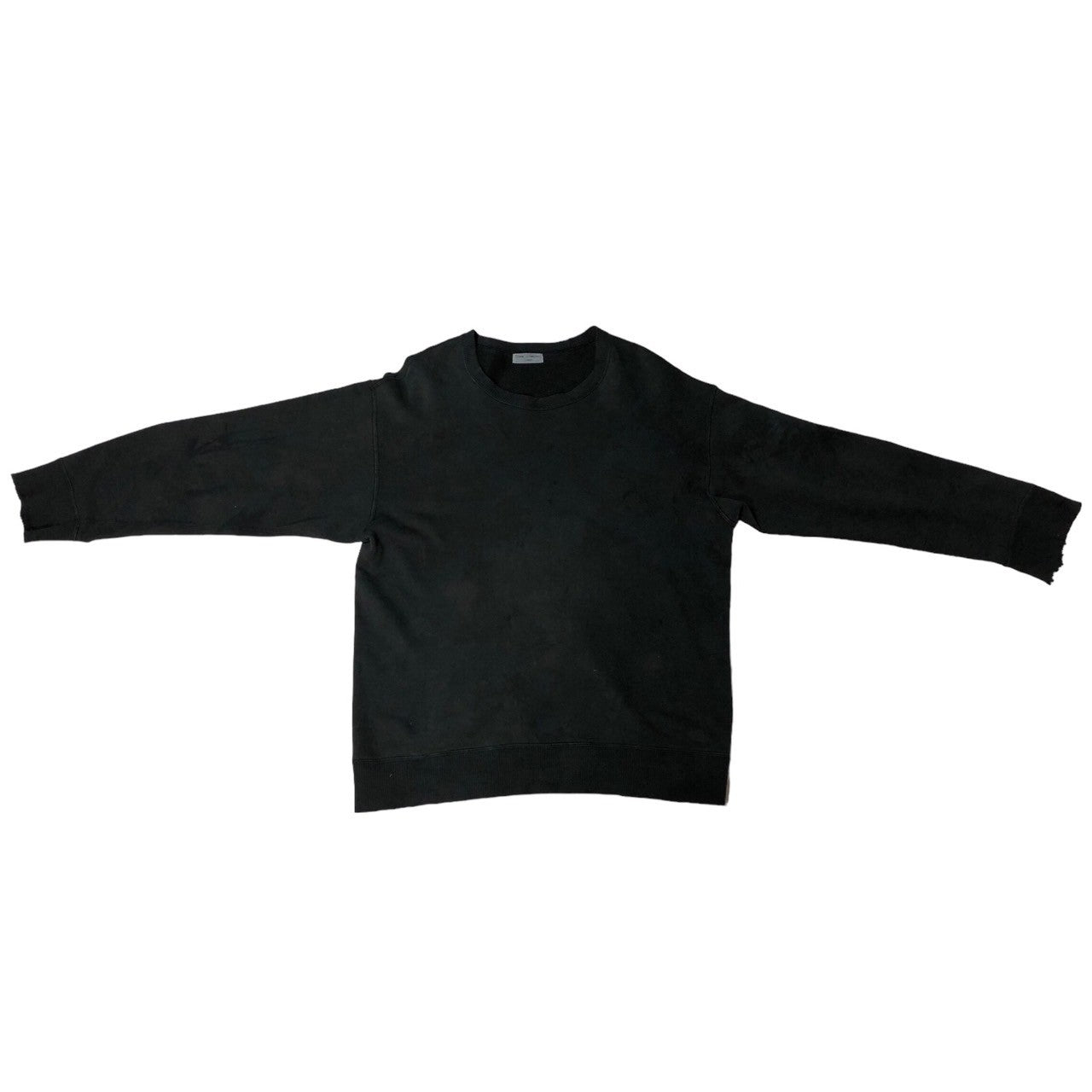 COMME des GARCONS HOMME(コムデギャルソンオム) 90's Back logo oversize sweatshirt バックロゴ オーバーサイズ スウェット 田中オム ヴィンテージ稀少品 ブラック×グレー