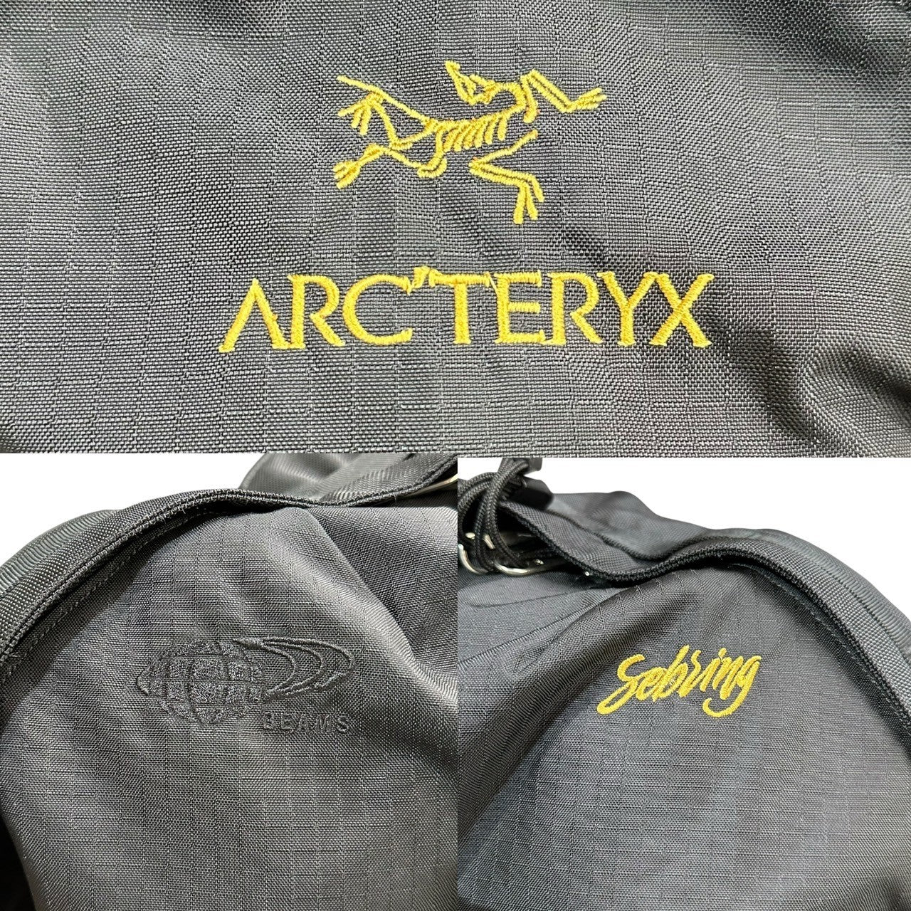 ARC’TERYX × BEAMS(アークテリクス × ビームス) 40th別注 SEBRING BACK PACK 40周年 セブリング バックパック リュック 20078-92090-04/16 ブラック×イエロー 限定品