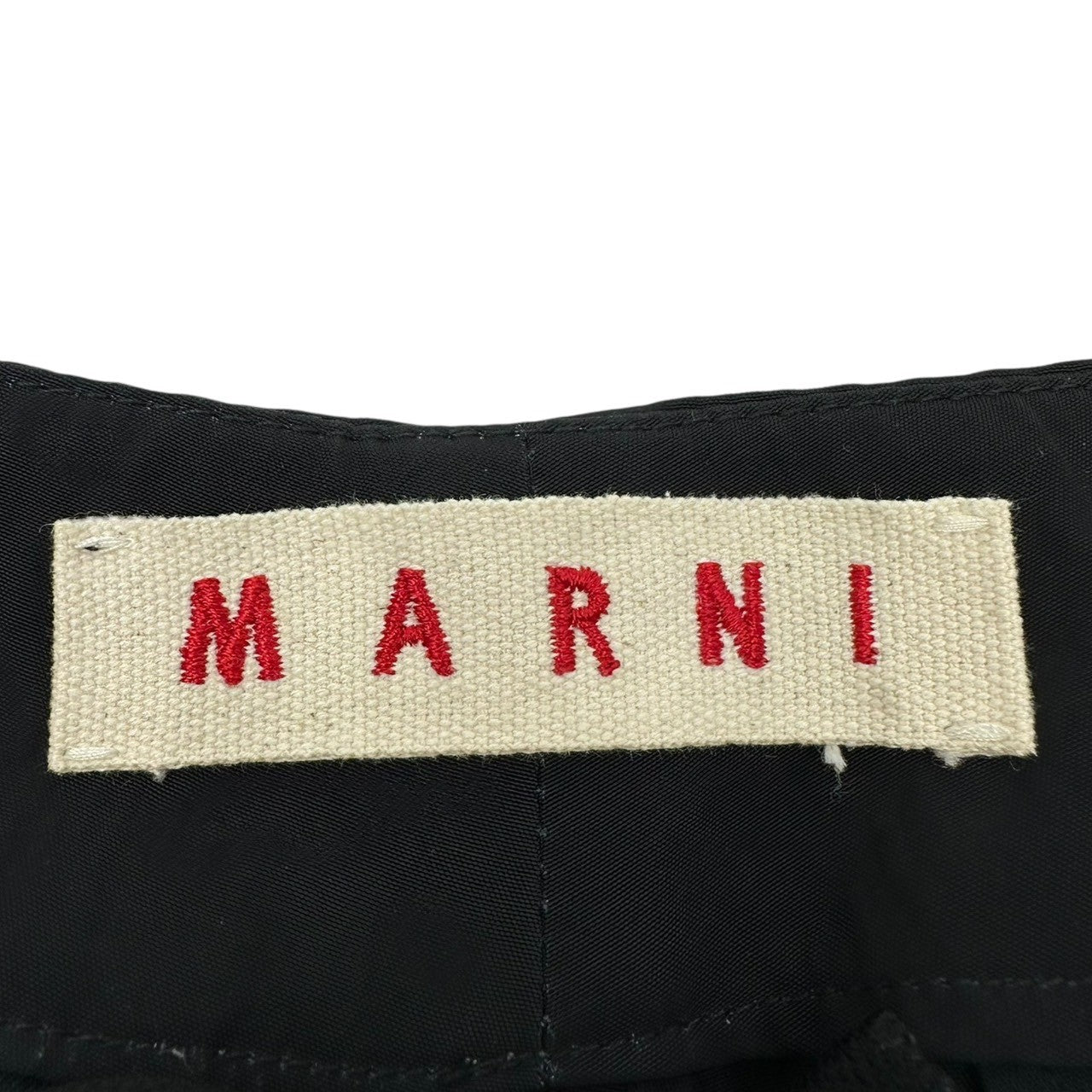 MARNI(マルニ) Wool nylon switch hem zip straight pants ウールナイロン 切替 裾 ジップ ストレート パンツ F10PAMAG23QUYTN160 40(L程度) ネイビー×ブラック