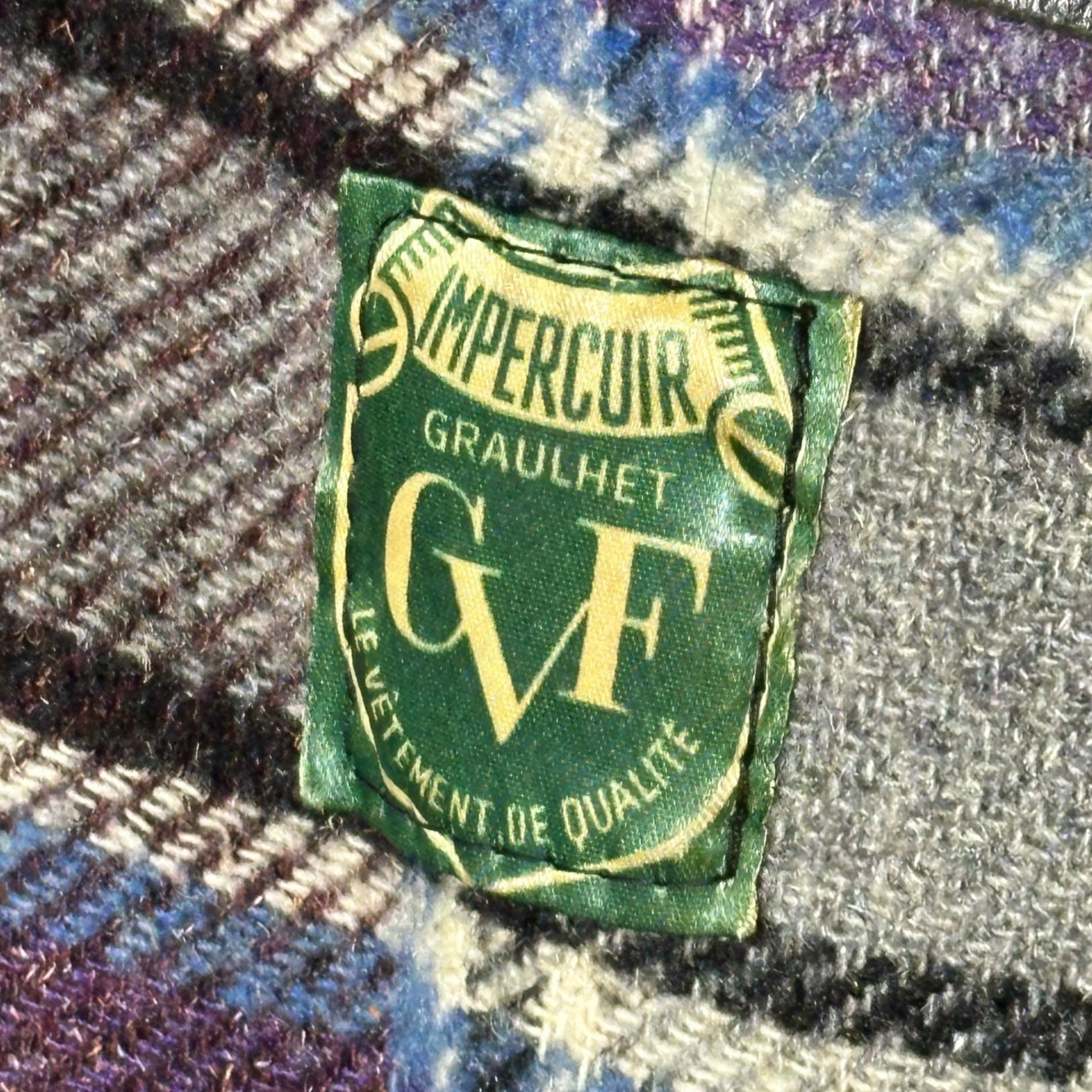 G.V.F(ジーブイエフ) 70's French Vintage Le Corbusier Jacket フレンチ ヴィンテージ コルビジェ ジャケット 表記無(L程度) ブラック 推定 70年代 ヴィンテージ レザー graulhet社