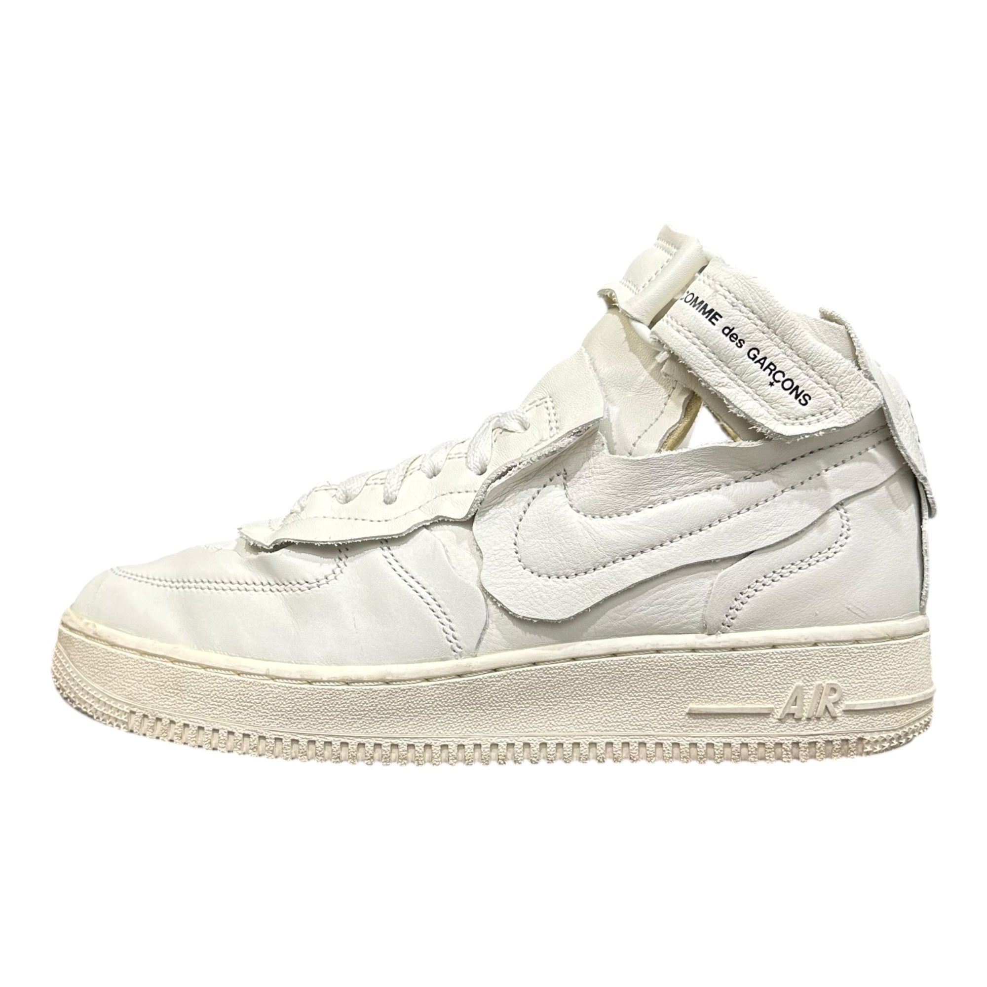 NIKE×COMME des GARCONS COMME des GARCONS(ナイキ×コムデギャルソンコムデギャルソン) Air Force 1 Mid "White" エアフォース ワン ミッド DC3601-100 25cm ホワイト スニーカー