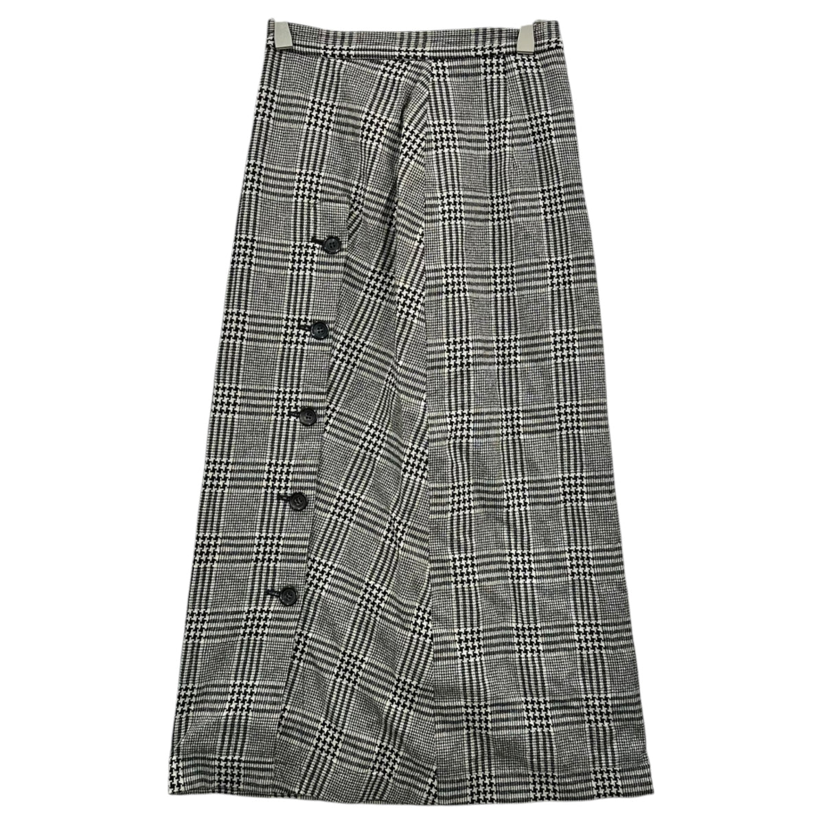 COMME des GARCONS(コムデギャルソン) 1980's Houndstooth Check Wool Front-Button Skirt 80年代 千鳥 チェック ウール フロントボタン スカート GS-05002S S ホワイト×ブラック AD表記無 川久保玲