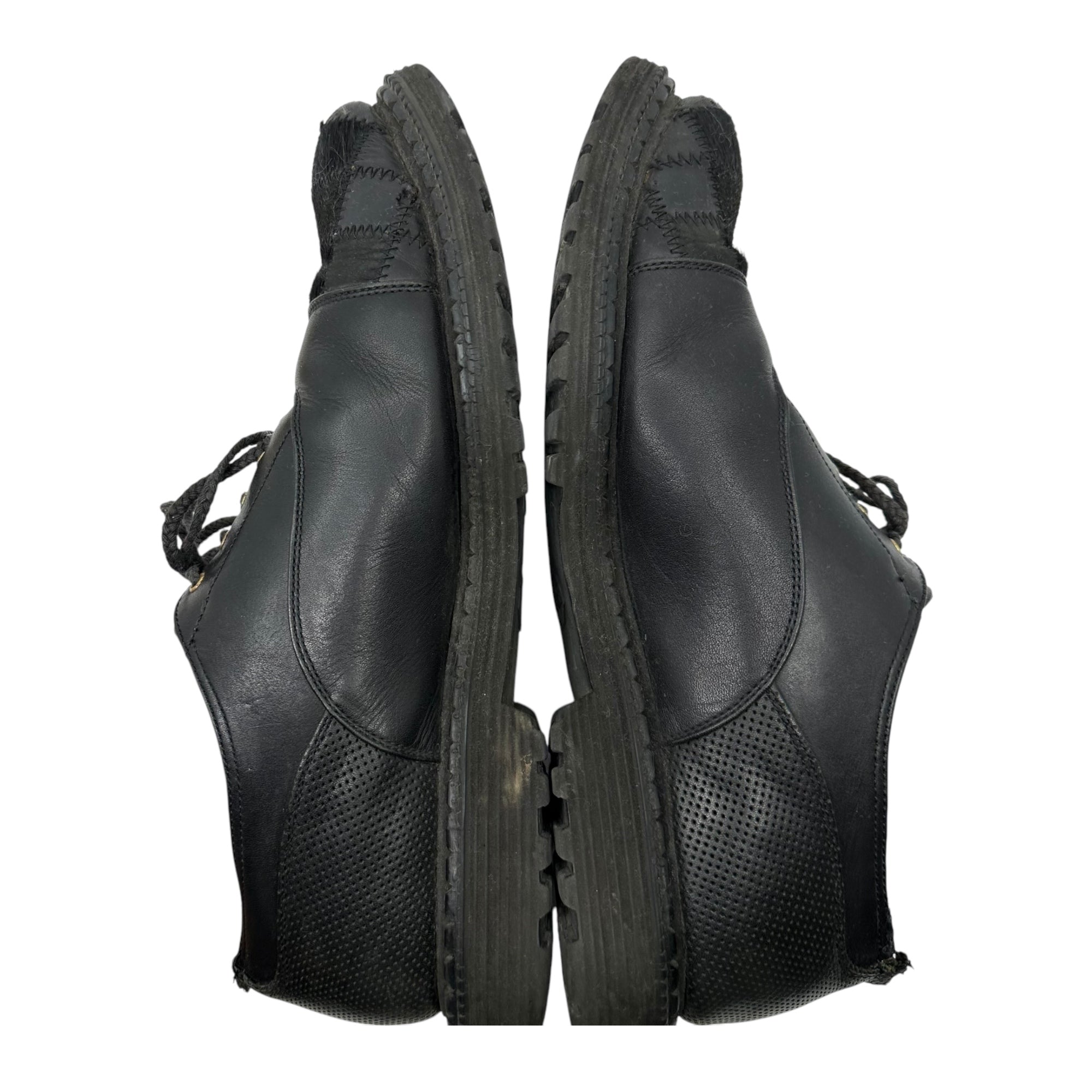 JOLI(ジョリ) Toe plaid craft leather shoes チェックトゥ クラフトレザーシューズ 4(27~28.0cm程度) ブラック ソール減り、使用感有