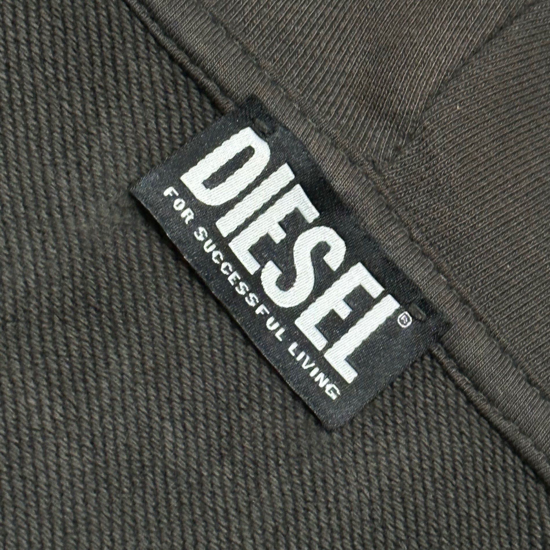 DIESEL(ディーゼル) S-GIRK-HOOD-ZIP-OVAL ロゴ ジップ パーカー A15244 L ブラウン