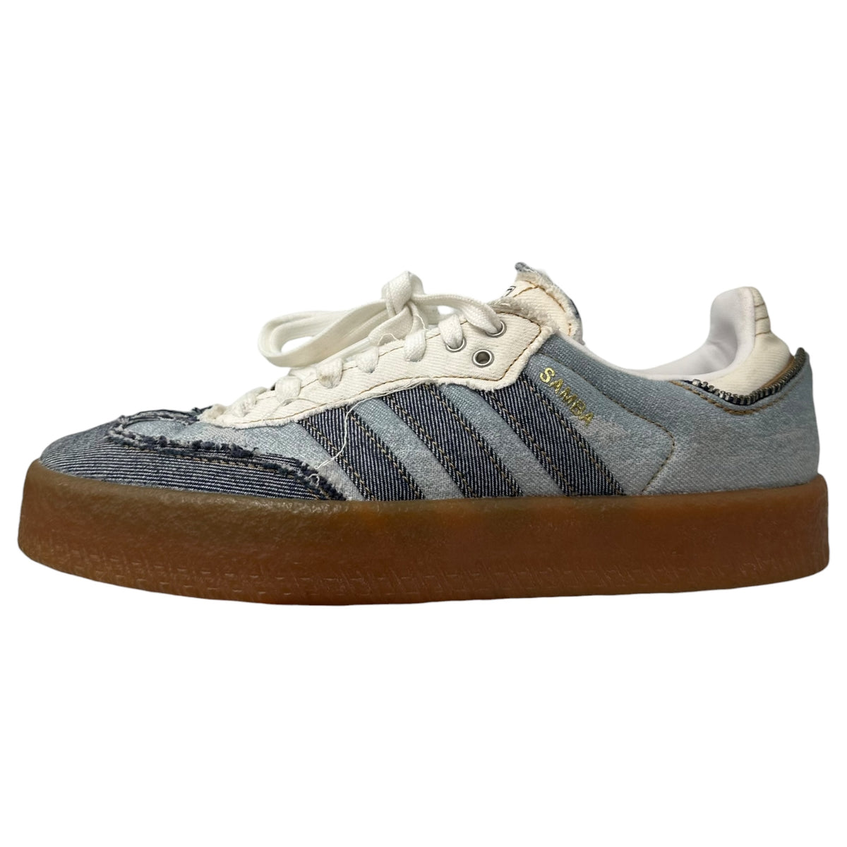 adidas(アディダス) Women's Sambae "Stacked Denim" atmos pink Exclusive ウィメンズ サンベイ スタックドデニム II0001 24.5cm ライトインディゴ スニーカー