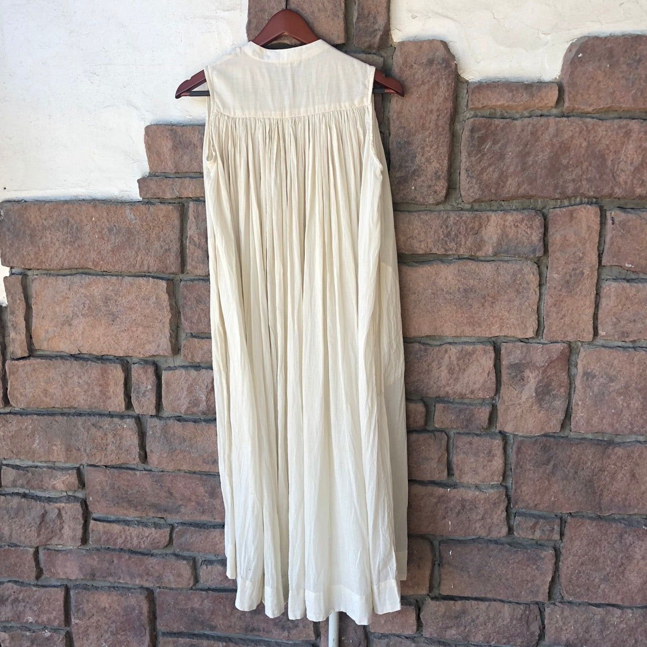 Veritecoeur(ヴェリテクール) スリーブレスギャザーロングワンピース VC-718 FREE アイボリー