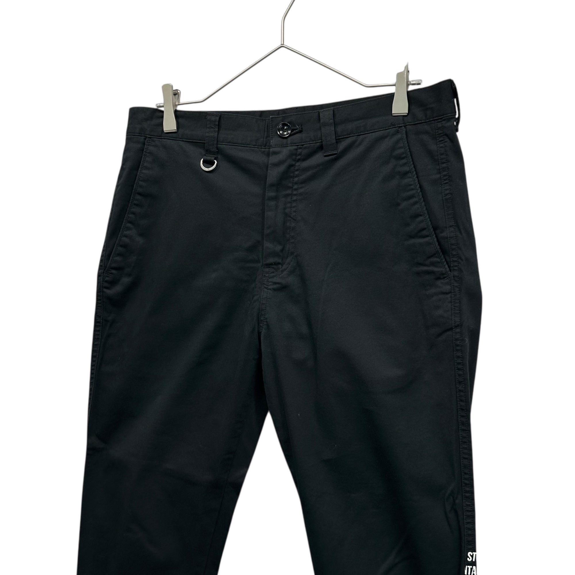 uniform experiment(ユニフォームエクスペリメント) 19AW GRAFFITI SLIM FIT CHINO PANTS グラフィット スリム チノパン パンツ UE-192011 2(M程度) ブラック×ホワイト