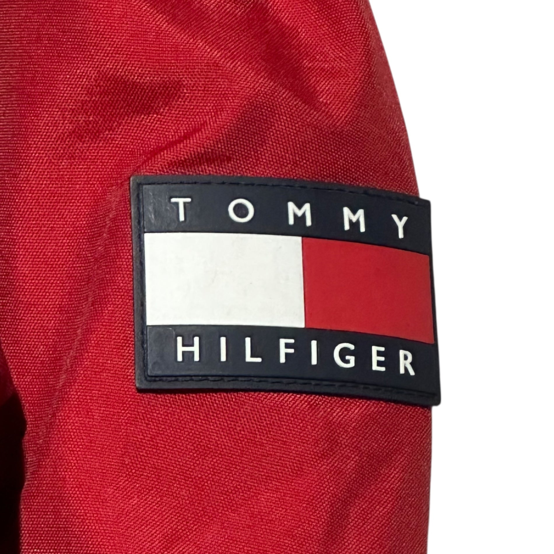 TOMMY HILFIGER(トミーヒルフィガー) 00's Big Size Mountain Parka ビッグ サイズマウンテンパーカー XXL レッド×ブラック