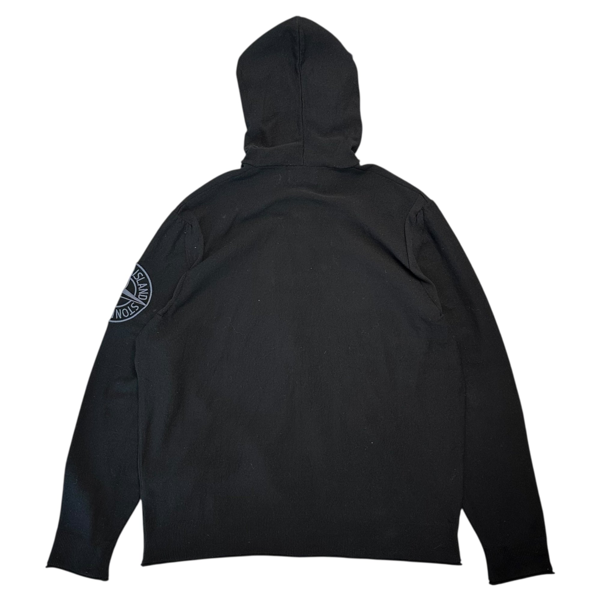 STONE ISLAND(ストーンアイランド) 24SS Zip-Up Knit Hoodie ジップアップ ニット パーカー 8015511B9 XL ブラック
