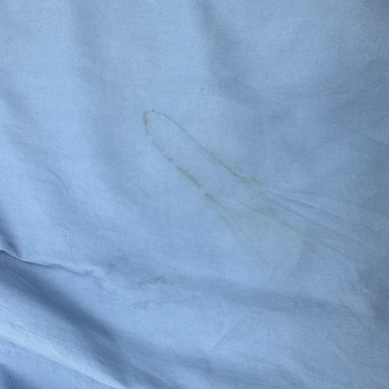 AURALEE(オーラリー) 24AW WASHED FINX TWILL BIG SHIRT ウォッシュド フィンクス ツイル ビッグ シャツ A24AS02TN 3(メンズS程度) ブルー 汚れ、左胸お直し跡有