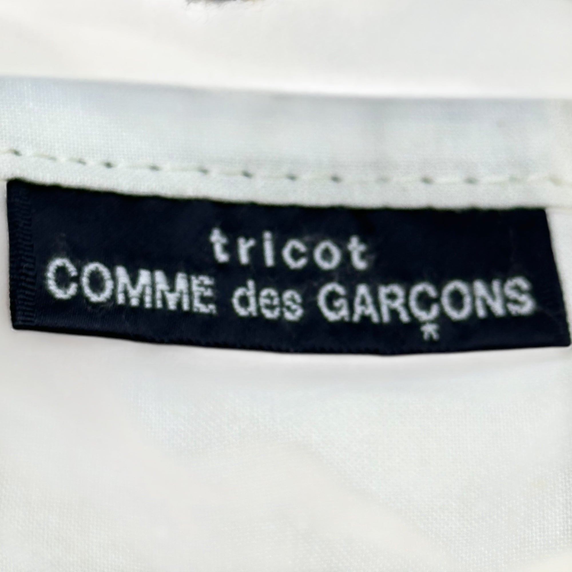 tricot COMME des GARCONS(トリココムデギャルソン) Cotton Check Tote Bag コットン チェック トート バッグ TL-K 204 ホワイト×ブルー