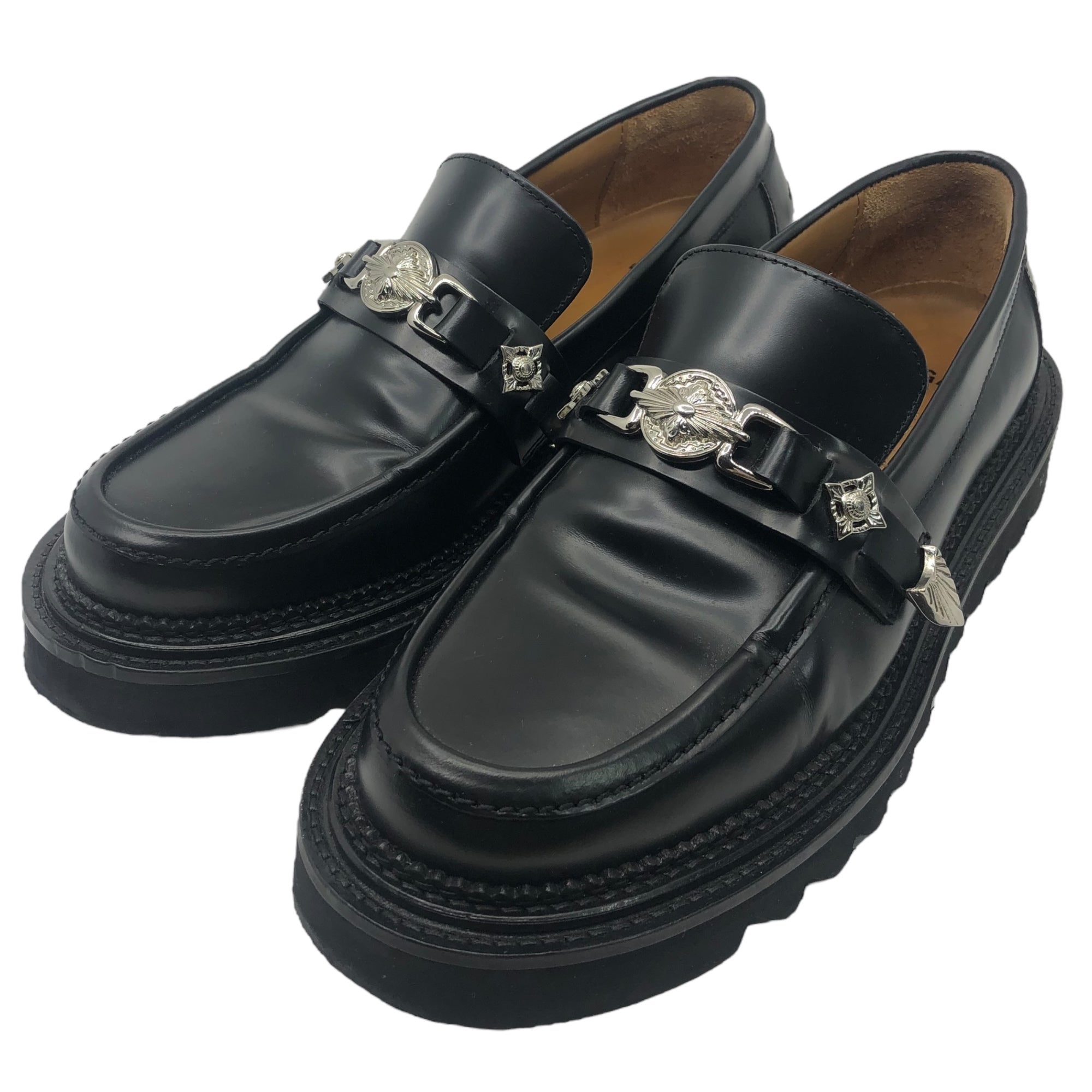 TOGA VIRILIS(トーガビリリース) LOAFER BLACK POLIDO ローファー AJ1253 43(28cm程度) ブラック レザー シューズ