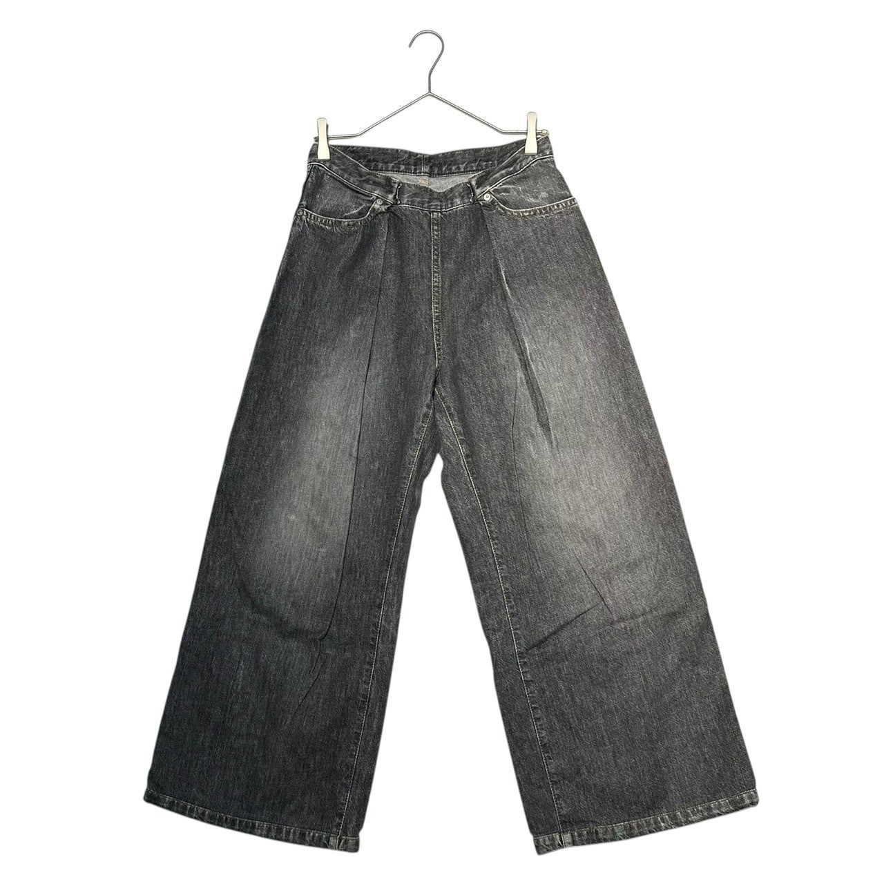 JOHN LAWRENCE SULLIVAN(ジョンローレンスサリバン) RIGID DENIM WIDE PANTS リジッド デニム ワイド パンツ JLSW-12 S ブラック