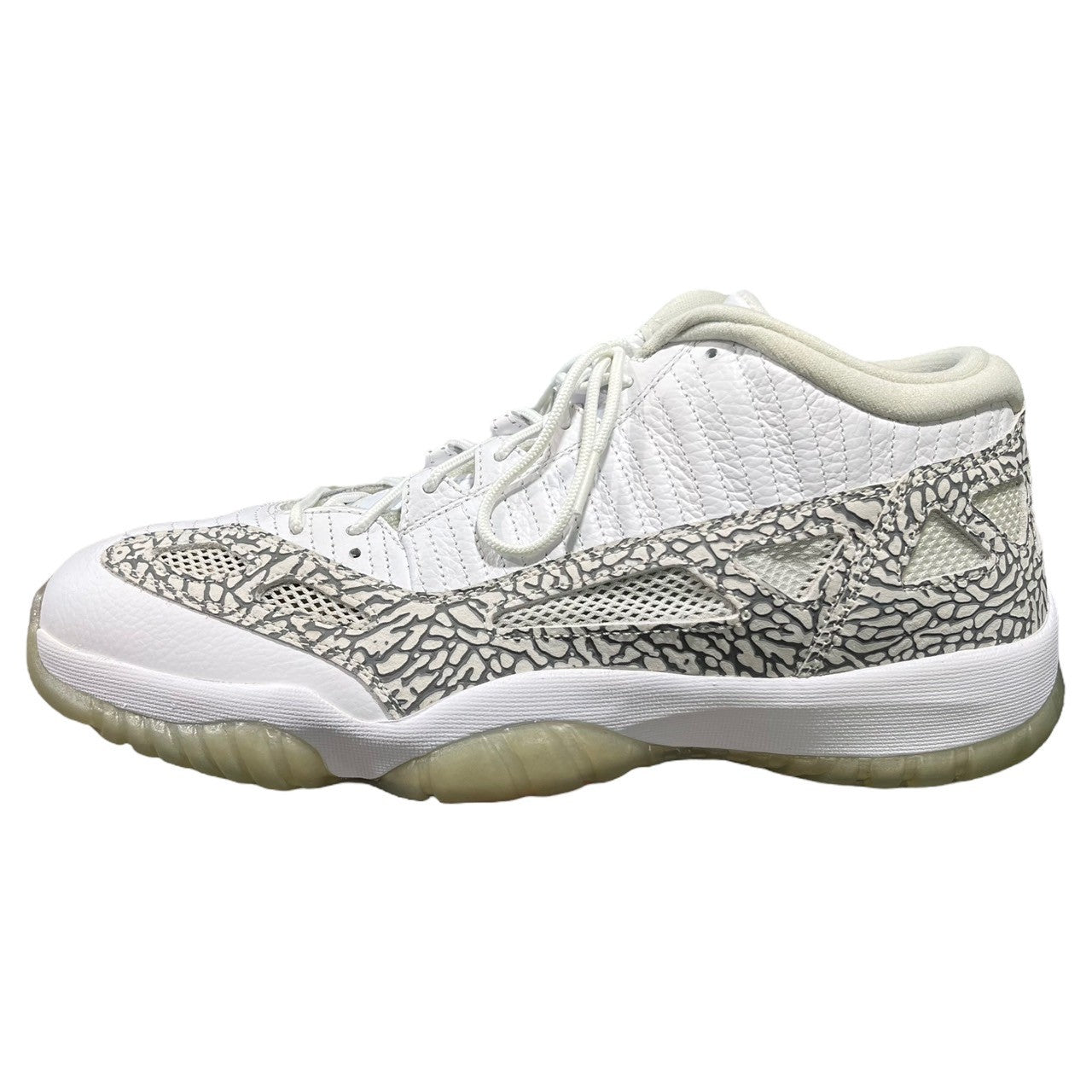 NIKE(ナイキ) AIR JORDAN 11 RETRO LOW COBALT エア ジョーダン 11 レトロ ロー コバルト (2015) 306008-102 31.5cm ホワイト×セメント グレー ローカット スニーカー