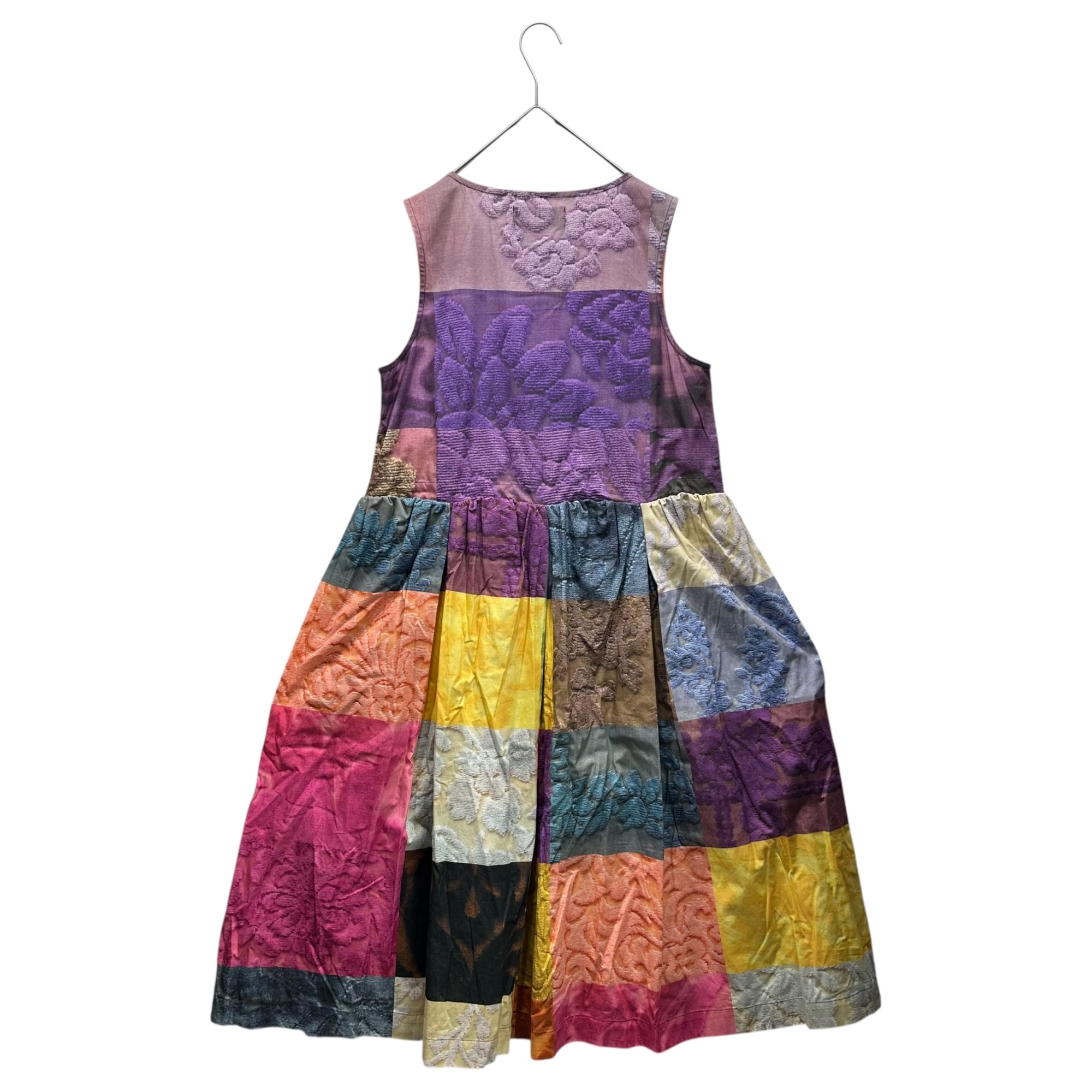 tricot COMME des GARCONS(トリココムデギャルソン) 14AW Sleeveless dress featuring various fabric transfers 異素材 転写 ノースリーブ ワンピース TN-O007 M マルチカラー AD2014