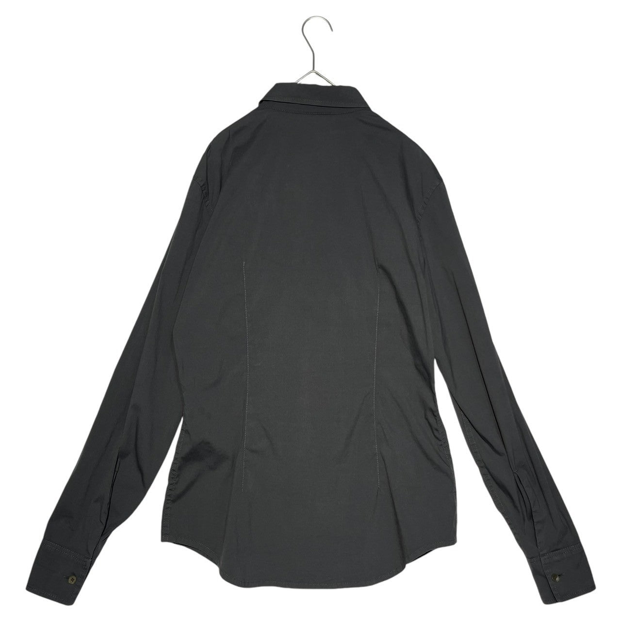 PRADA SPORT(プラダスポーツ) 00’s Zip up L/S shirt ジップアップ 長袖 シャツ S ブラック Y2K