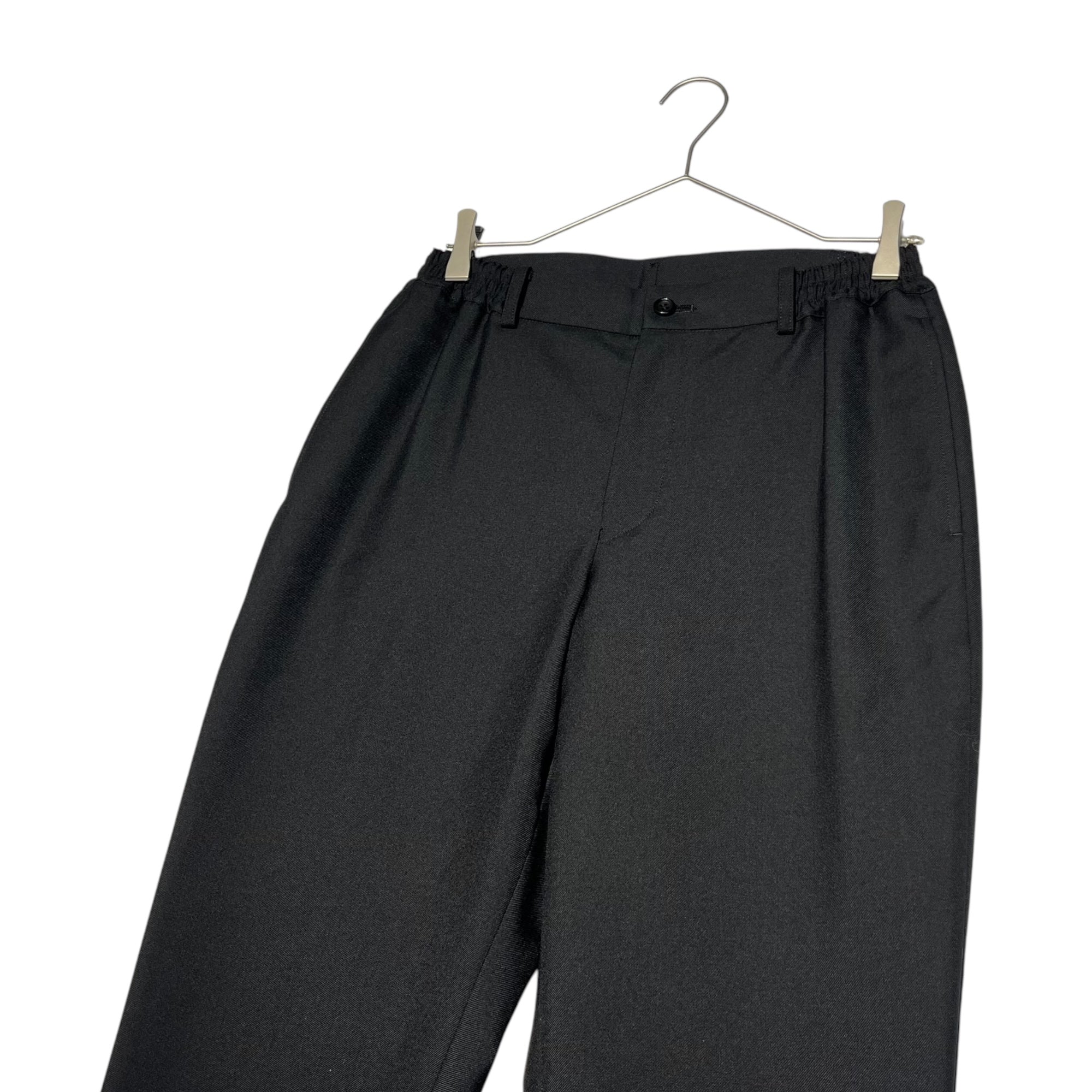 COMME des GARCONS HOMME DEUX(コムデギャルソンオムドゥ) 21SS polyester wool easy slacks ポリエステル ウール イージー スラックス DG-P029 XS ブラック パンツ AD2020