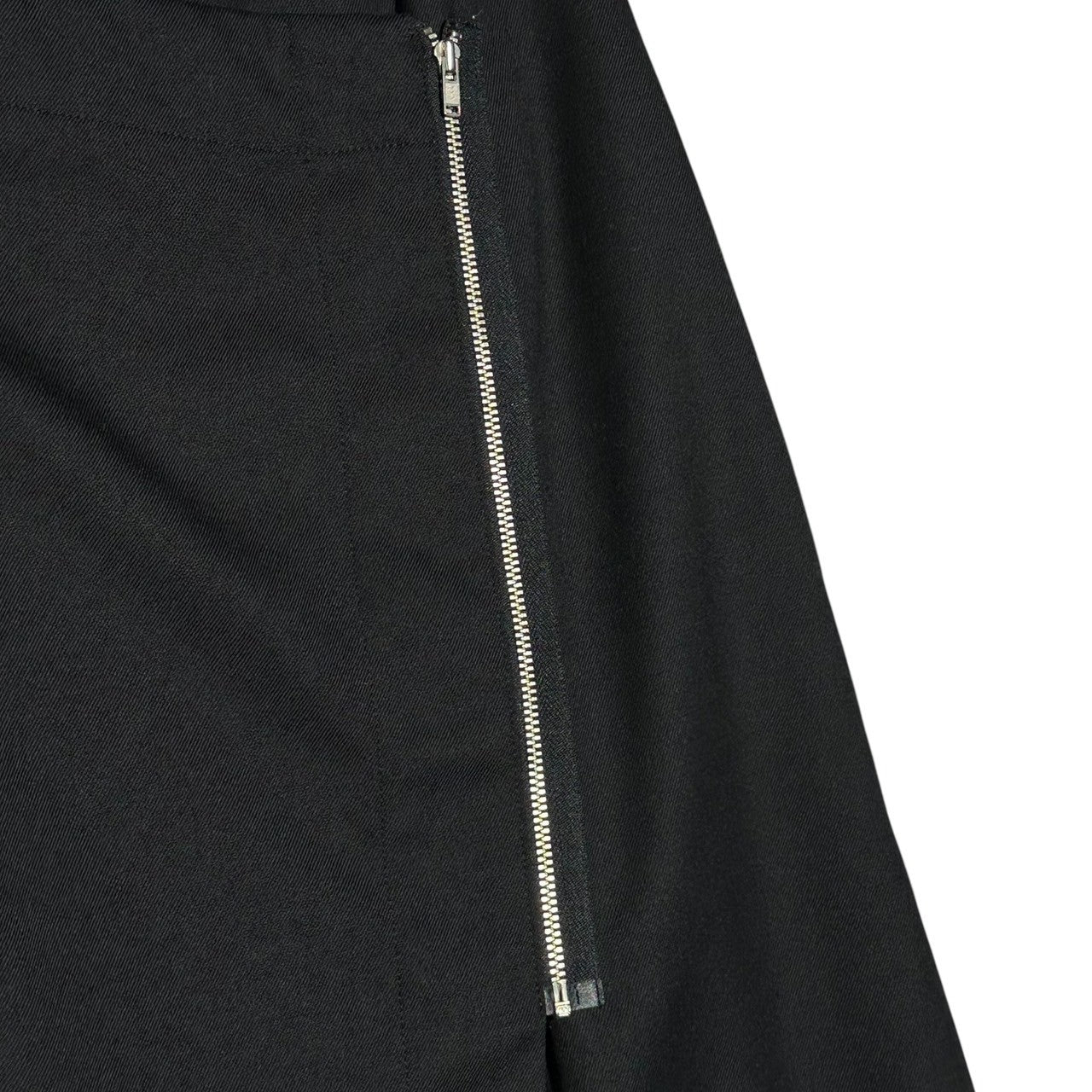 tricot COMME des GARCONS(トリココムデギャルソン) 89AW Vintage Front Zip Design Wool Long Skirt ヴィンテージ フロントジップ デザイン ウール ロング スカート TS-08026 M ブラック AD1989 川久保玲 本人期