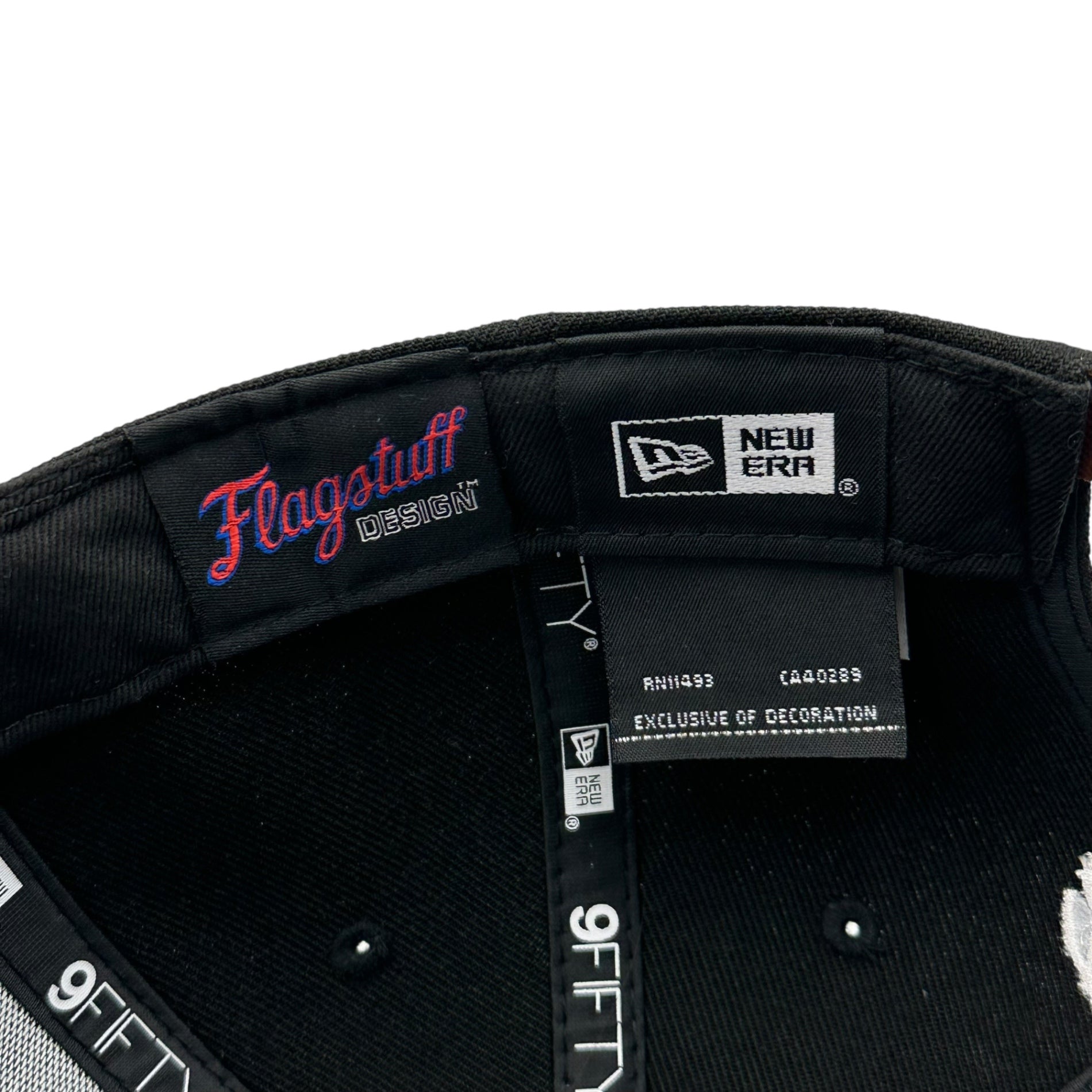 FLAGSTUFF(フラグスタフ) Logo Cap ロゴ キャップ ブラック×ホワイト