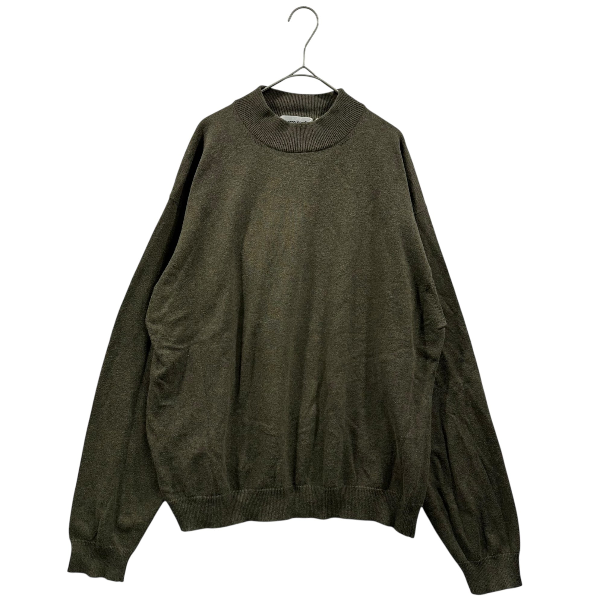 Pierre Cardin(ピエールカルダン) Mock neck long sleeve knit モックネック 長袖 ニット L カーキ