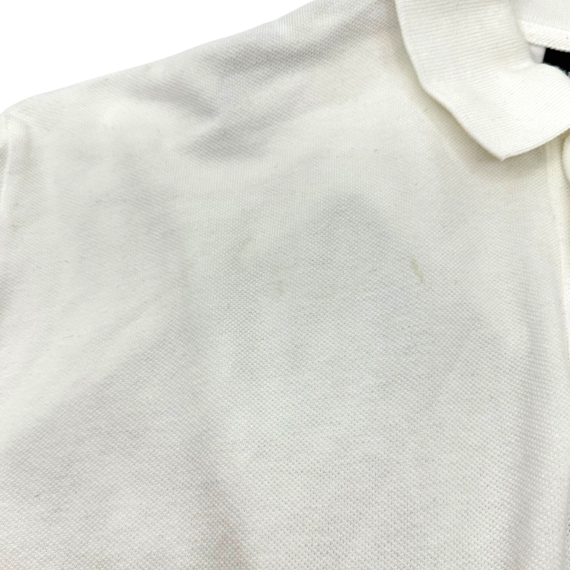 Christian Dior MONSIEUR(クリスチャンディオールムッシュ) One-point logo polo shirt ワンポイント ロゴ ポロシャツ XL ホワイト