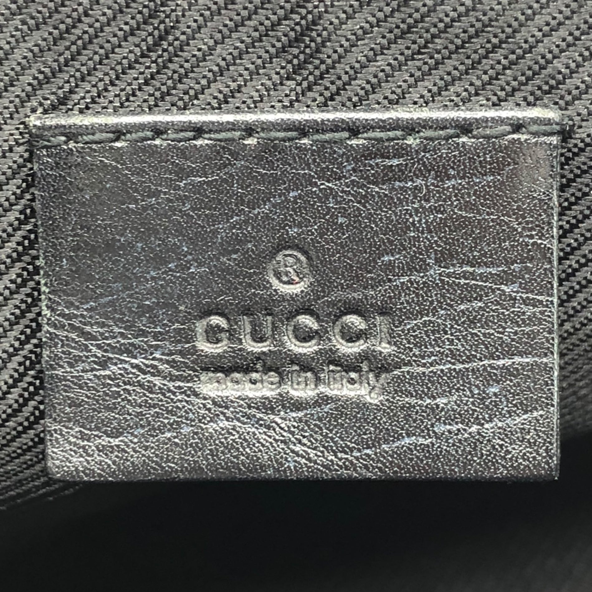 GUCCI(グッチ) GG campus accessory poach キャンバス アクセサリー ポーチ 07198 2123 ブラック ハンドバッグ