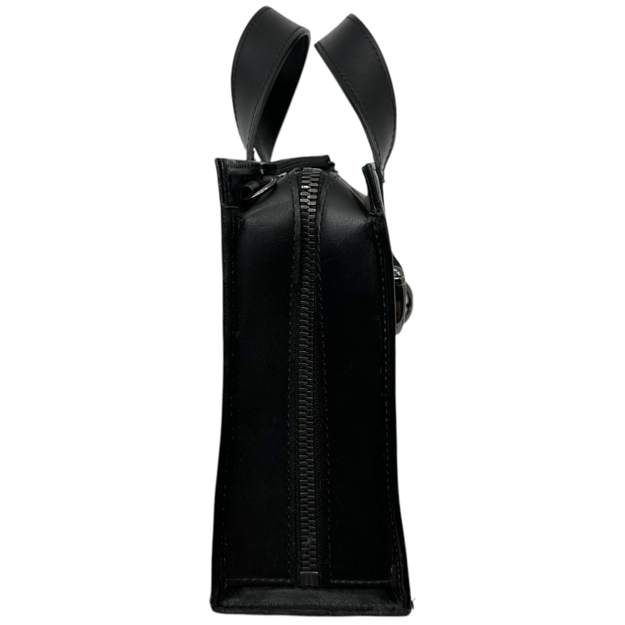 discord Yohji Yamamoto(ディスコード ヨウジヤマモト) Zipper Tote(mini) ジッパー トート ミニ 2WAY ショルダー バッグ DA-I82-786-1-02 MINI ブラック