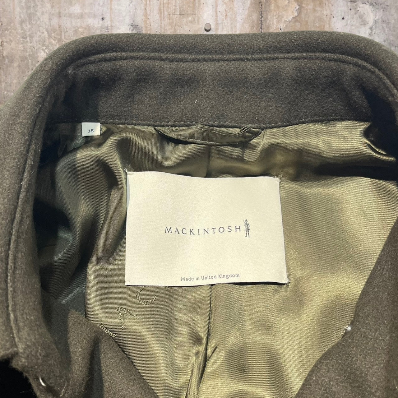 MACKINTOSH(マッキントッシュ) メルトンショートトレンチコート/FETLAR GM-1014F 38(Mサイズ程度) オリーブ 完売品