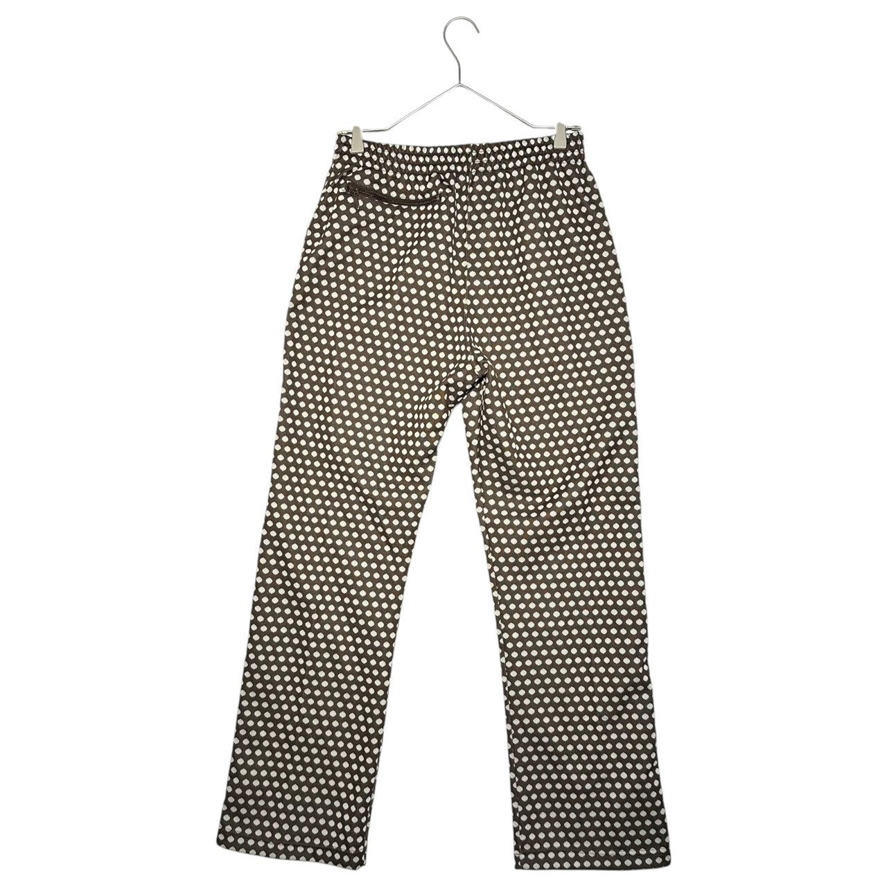 NEEDLES(ニードルズ) 23SS TRACK PANT - POLY JQ ドット トラック パンツ MR283 S ブラウン×ホワイト ジャージ ロゴ