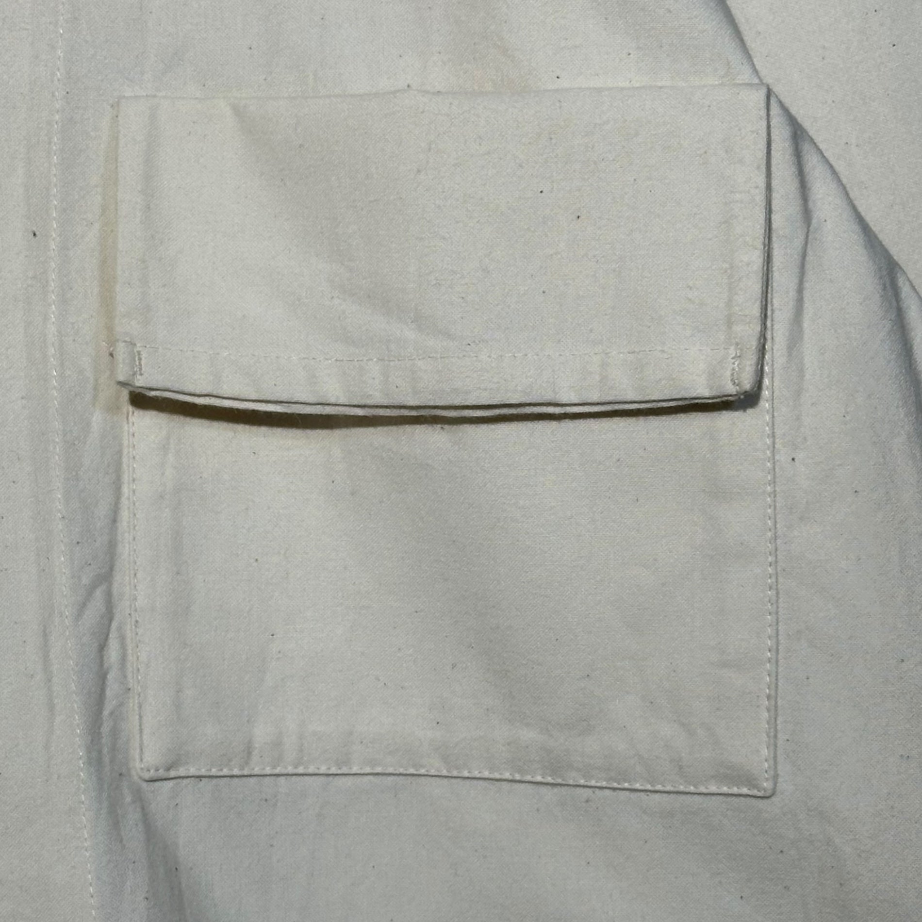 POLYPLOID(ポリプロイド) WORKWEAR JACKET -A- ワークウェア ジャケット Aタイプ コットン シャツジャケット アシンメトリー 08-A-08 WWJK 3(M) アイボリー 定番人気商品