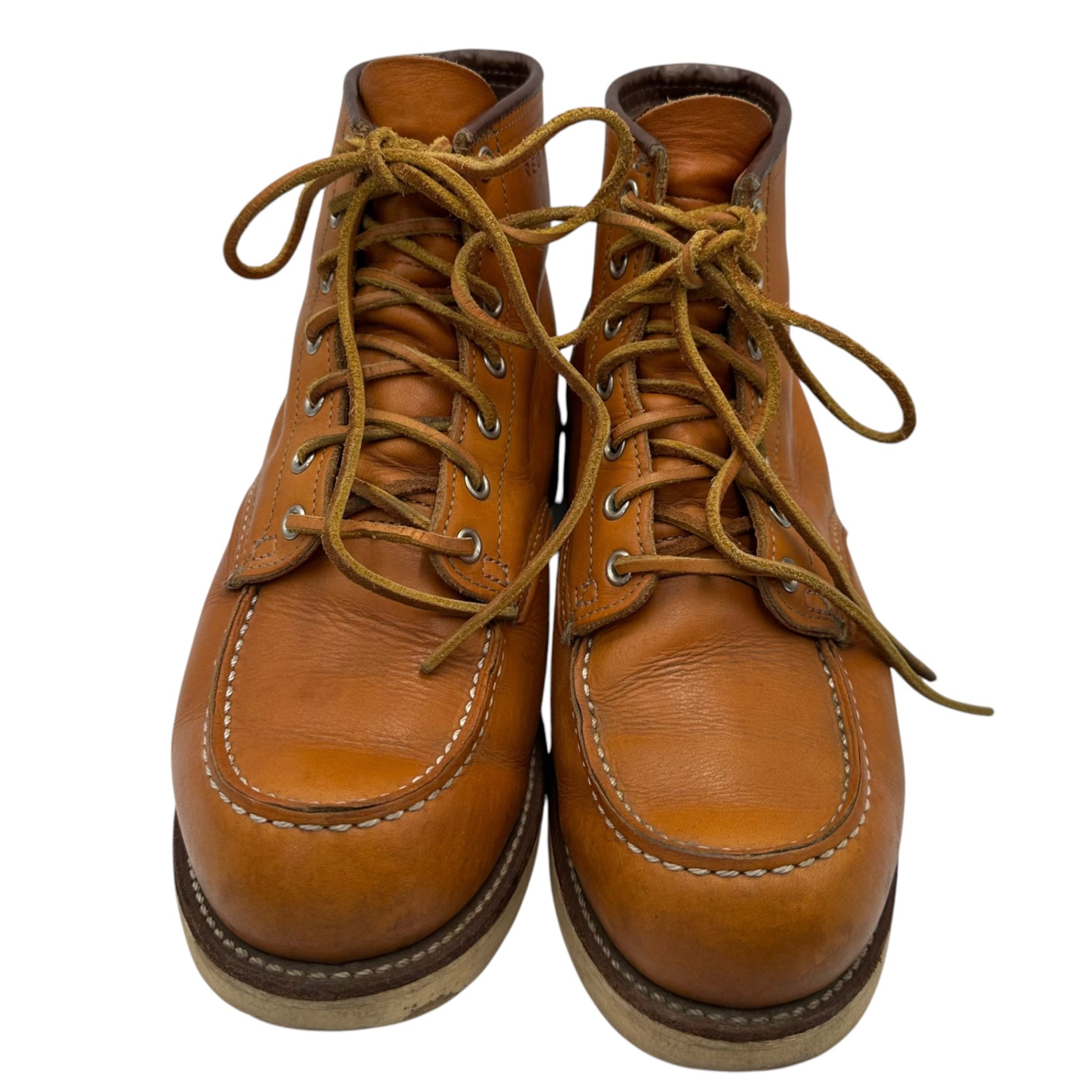 REDWING(レッドウィング) Irish Setter 6" Moc-Toe アイリッシュセッター 6インチ モックトゥ ゴールド ラセット ブーツ 9875 9E(27cm) ライトブラウン ワーク 犬タグ 復刻 2014年製造