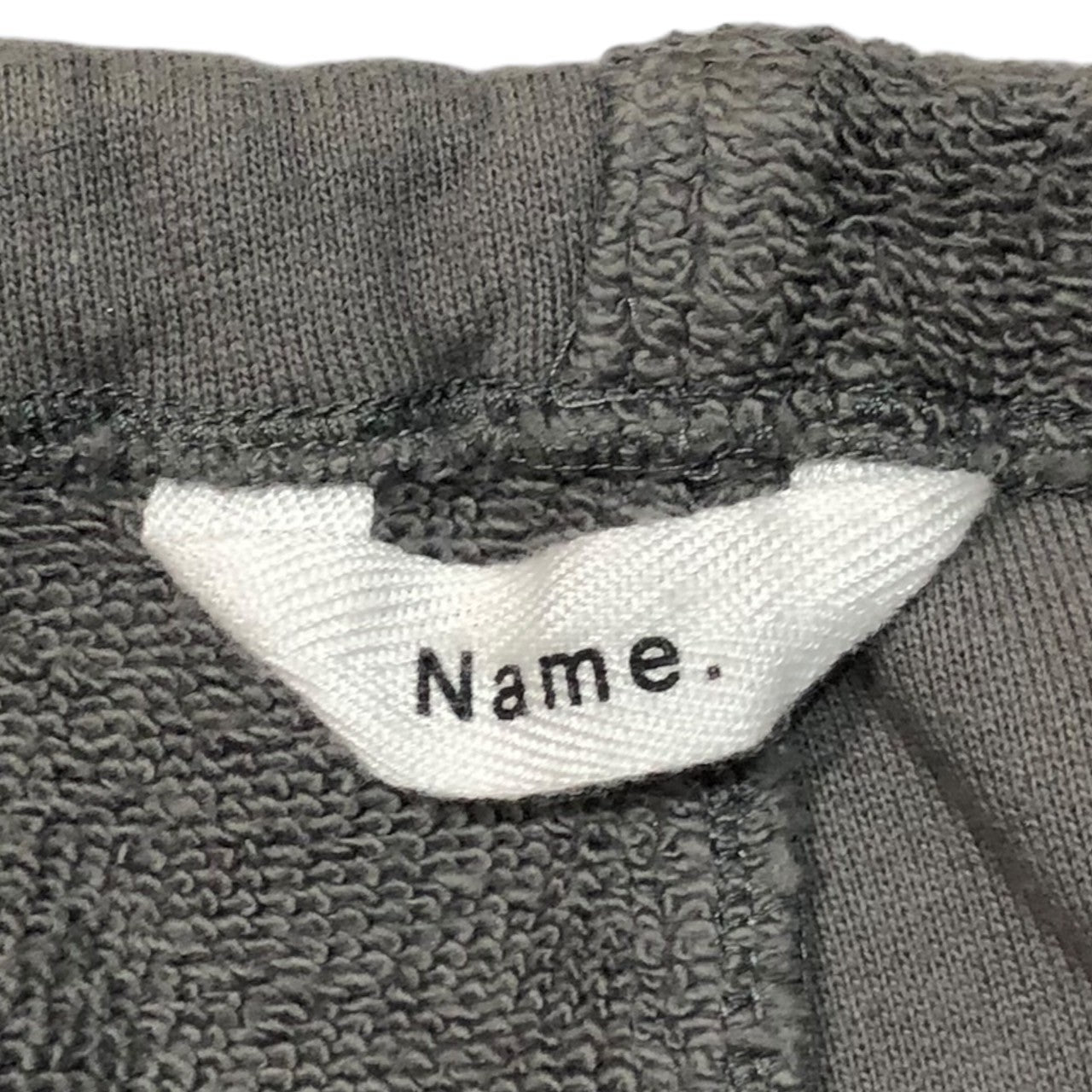 Name.(ネーム) 22AW ASYMMETRIC SWEAT CARGO PANTS アシンメトリー スウェット カーゴパンツ NMPT-22AW-008 SIZE 1(S) グレー