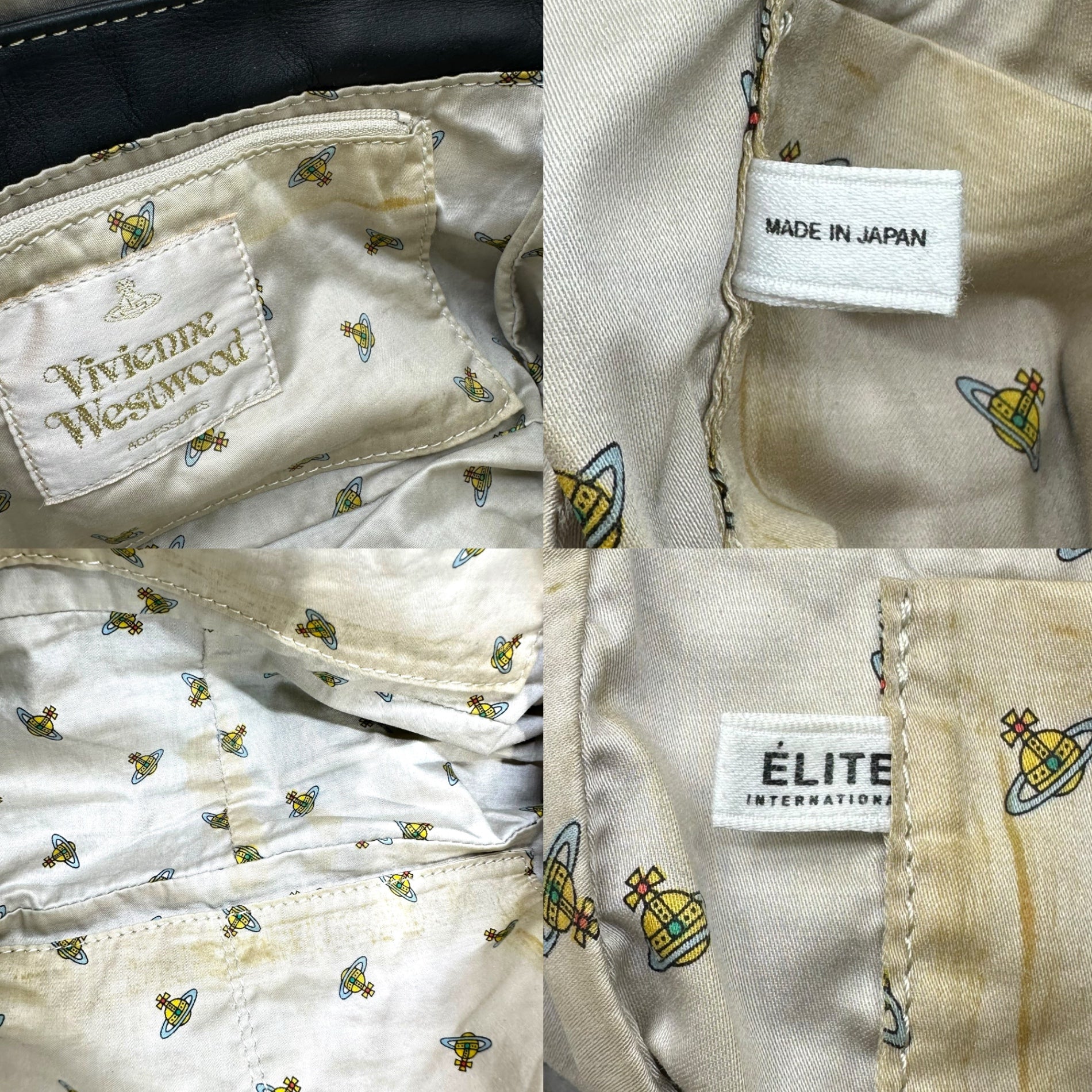 Vivienne Westwood ACCESSORIES(ヴィヴィアンウエストウッドアクセサリー) Orb Logo Leather Harness Shoulder Bag オーブ ロゴ レザー ハーネス ショルダー バッグ ブラック
