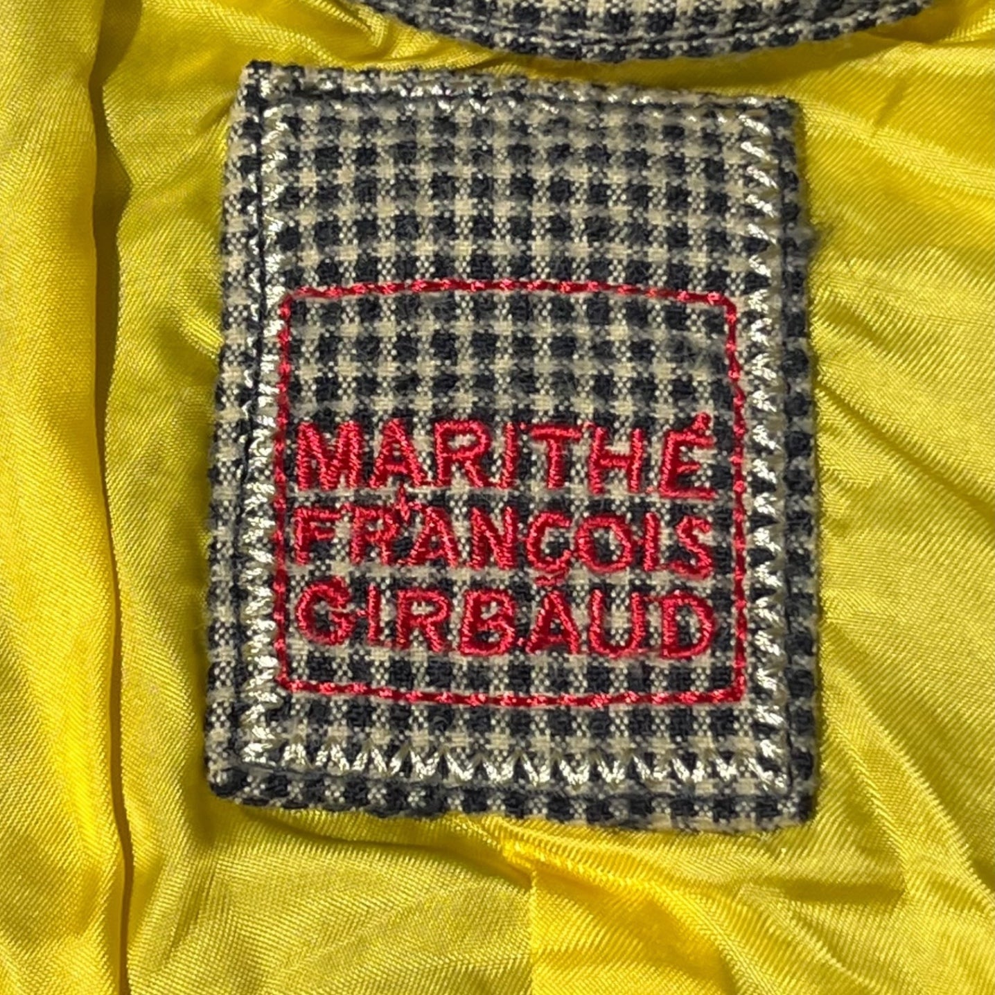 MARITHE FRANCOIS GIRBAUD(マリテフランソワジルボー) 00's ruffle tweed jacket 花刺繍 フリル ツイード ジャケット チュニック F7-4230 M グレー Y2K