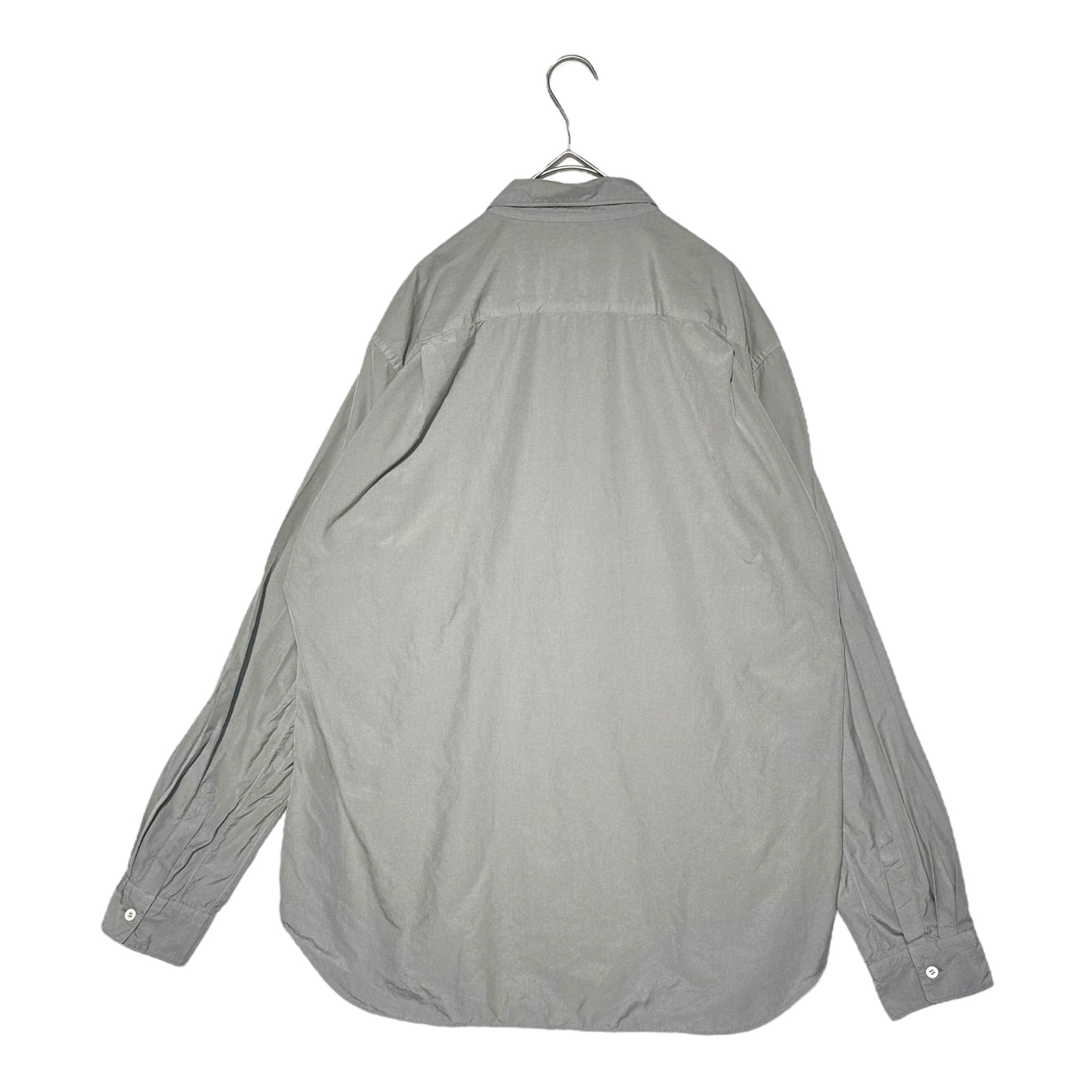 COMME des GARCONS HOMME PLUS(コムデギャルソンオムプリュス) 21SS ゴールデンボーイ期 Polyester Shrink-processed L/S Shirt ポリエステル縮絨製品加工 長袖 シャツ PG-B034 L グレー AD2020