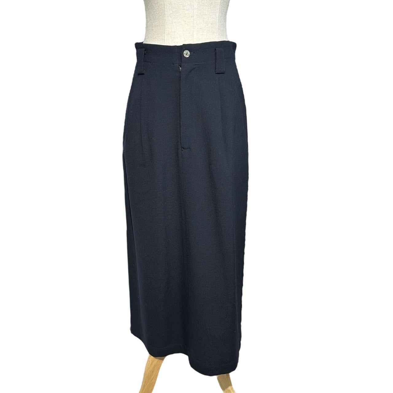 tricot COMME des GARCONS(トリココムデギャルソン) 80's vintage tuck wool skirt 80's ヴィンテージ タック ウール スカート 本人期 川久保玲 TS-11022M M ブラック AD1988