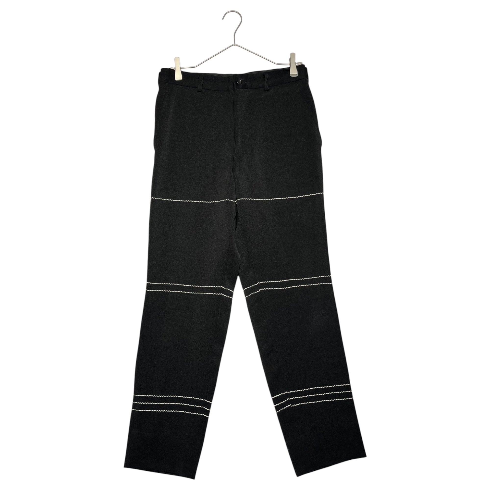 COMME des GARCONS HOMME PLUS(コムデギャルソンオムプリュス) 99AW Souvenir Kitsch stitch pants スーベニールキッチュ期 ステッチ パンツ アーカイヴ PP-04003S S ブラック 通称エルメス期 稀少品